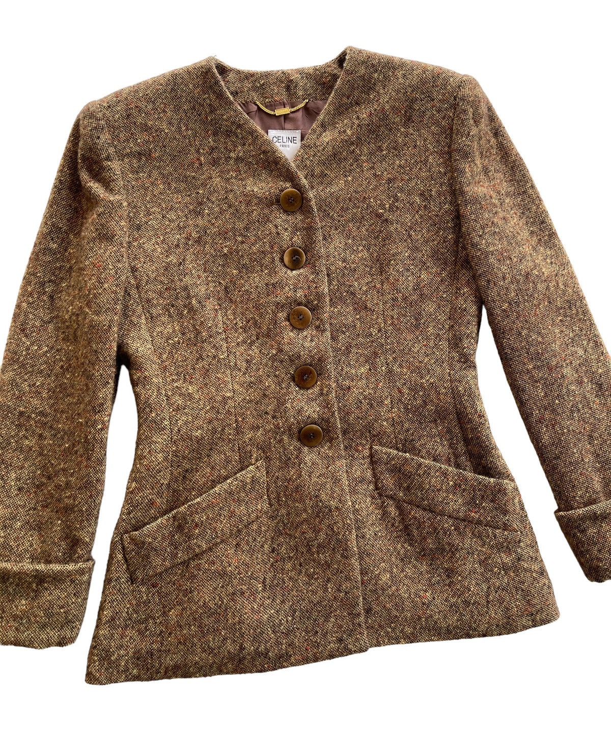 Celine Celine Luxury Wool Tweed Coats Size M / US 6-8 / IT 42-44 - 1 Thumbnail