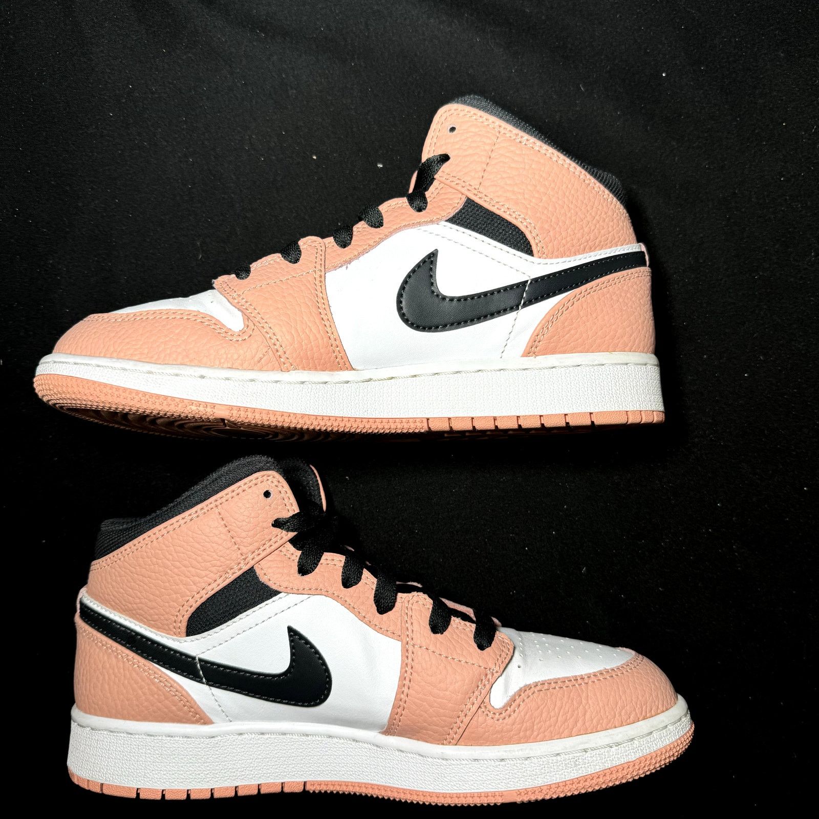 Jordan Brand × Nike Size 6 - Nike Air Jordan 1 Mid GS Pink Quartz Men's Shoes Size US 6 / EU 39 - 3 Thumbnail