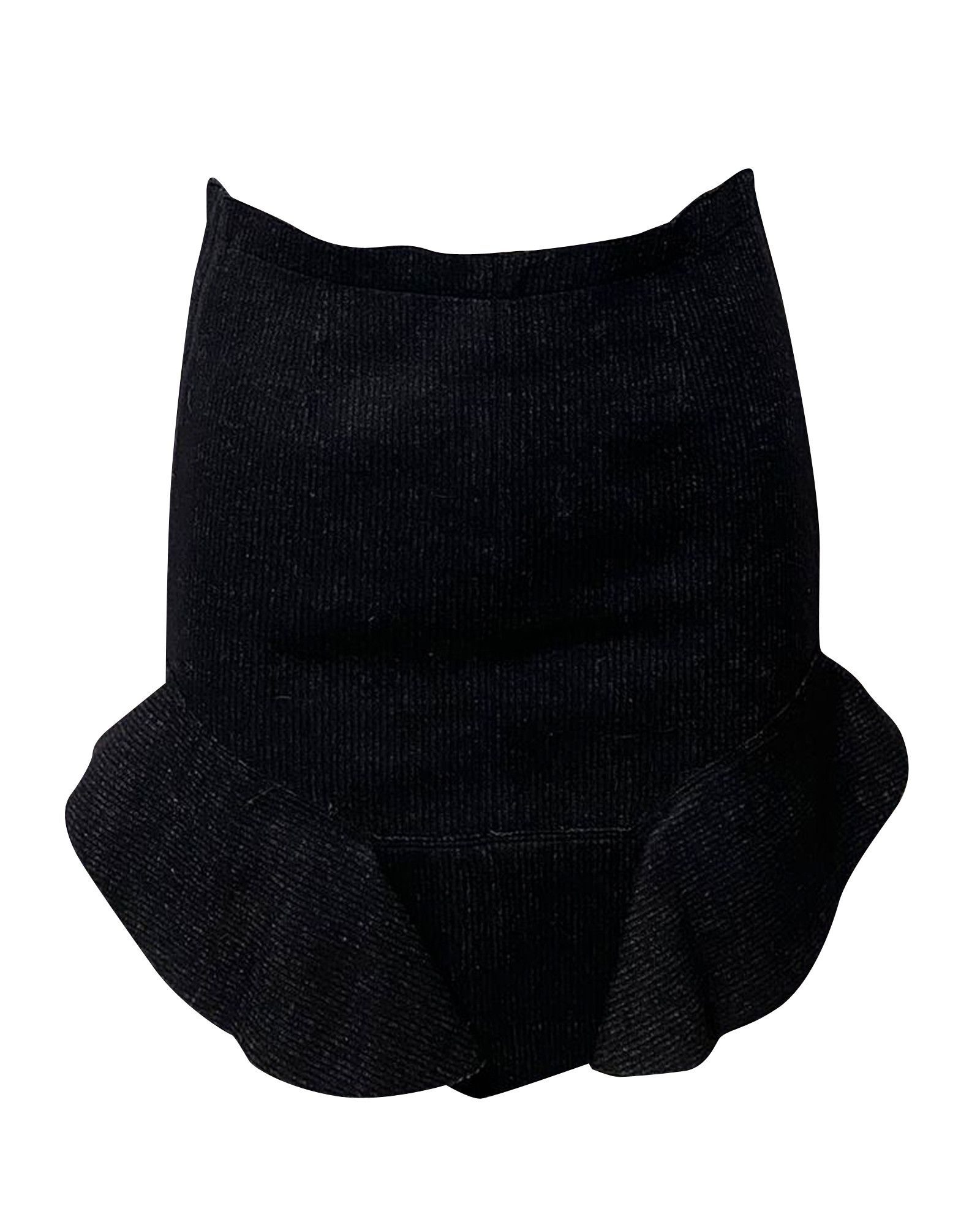 Isabel Marant Isabel Marant Frye Ruffled Mini Skirt in Grey Virgin Wool Size 25" / US 0 / IT 36 - 1 Thumbnail