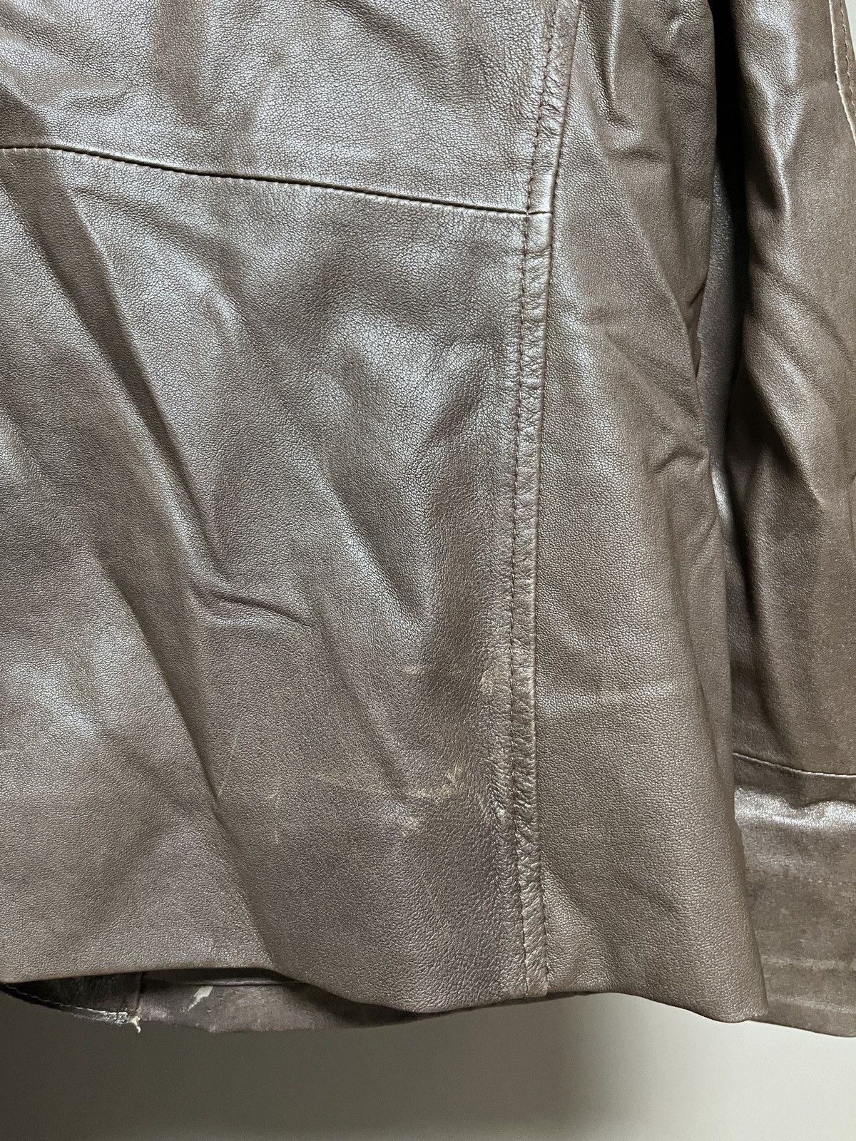 Mandelli Enrico Mandelli Dark Brown Leather Luxury Blazer Jacket Size US L / EU 52-54 / 3 - 13 Thumbnail