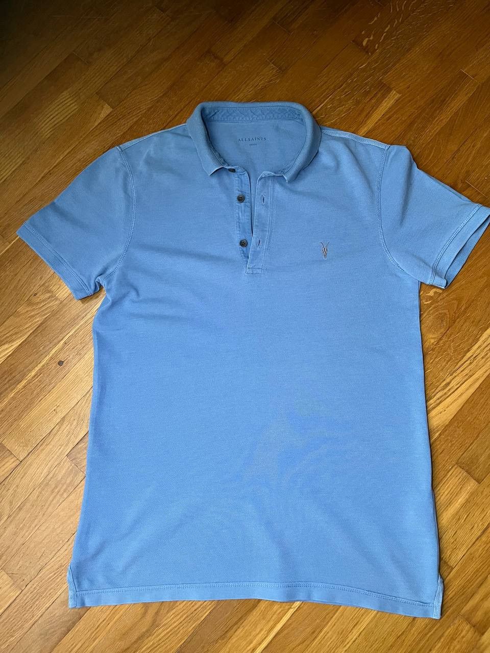 Allsaints Allsaints basic blue logo polo tee Size US S / EU 44-46 / 1 - 1 Thumbnail