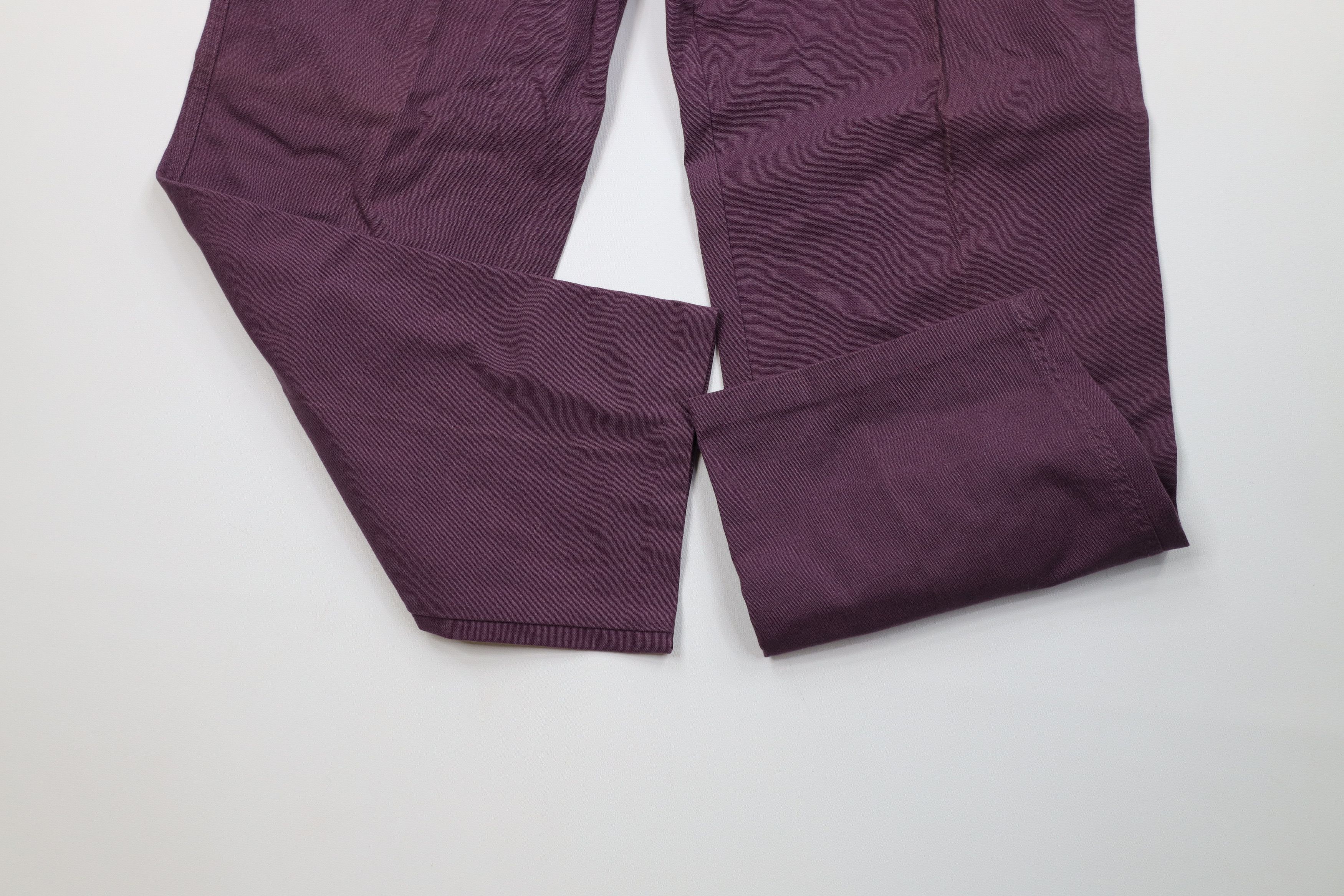Vintage Vintage 90s Streetwear Straight Leg Chino Pants Purple Size US 30 / EU 46 - 6 Thumbnail