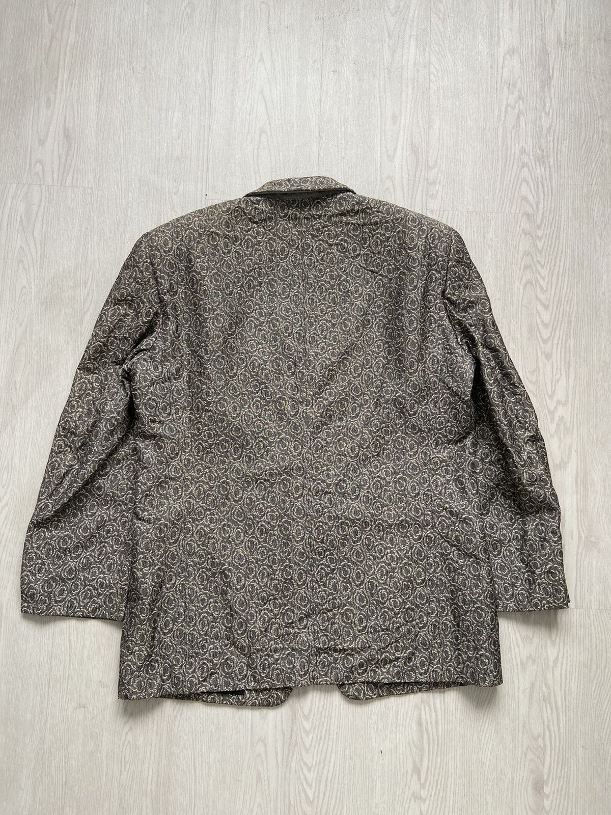 Balenciaga Vintage 1990’s Balenciaga Paris Woven Full Printed Jacket Size US L / EU 52-54 / 3 - 4 Thumbnail