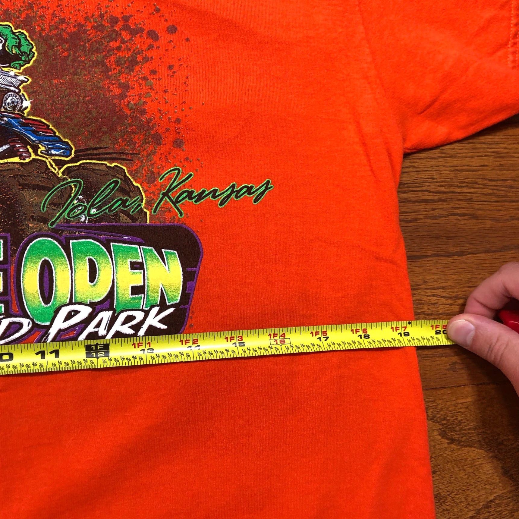Gildan Rat Fink Mud Is In Our DNA Kansas Speedway Humboldt Racing Orange Double Sided T-Shirt M Mens Crew Neck Short Sleeve Cotton 90s Car Bike Race Size US M / EU 48-50 / 2 - 7 Thumbnail