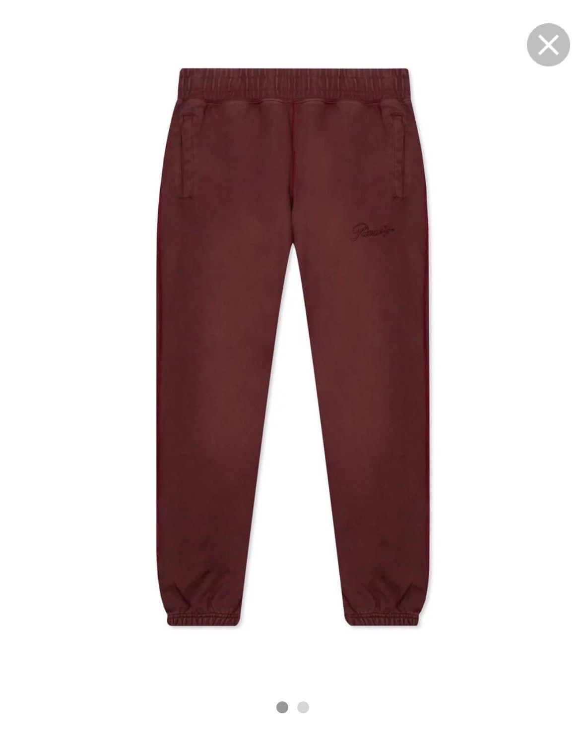 image of Awake - Embroidered Sweatpants in Mauve, Men's (Size 32)