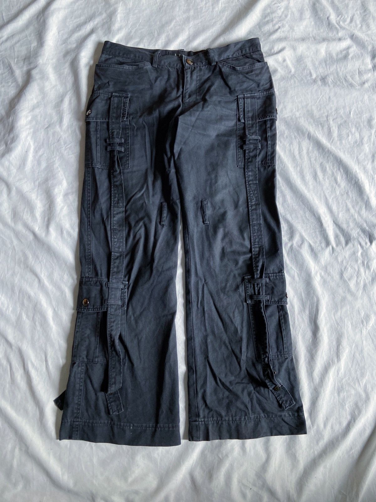Isamu Katayama Backlash JAPANESE B.P.N FLARED BONDAGE PANTS Size US 31 - 1 Thumbnail