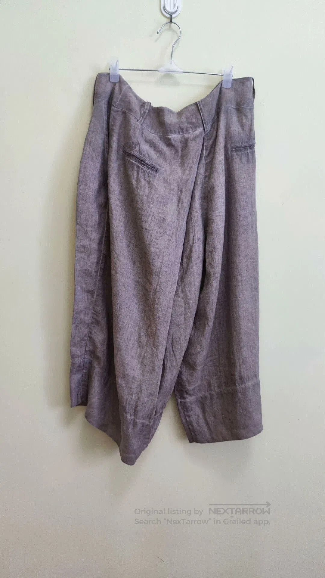 Yohji Yamamoto Asymmetrical Linen Pants by Yohji Yamamoto. Size US 34 / EU 50 - 4 Thumbnail