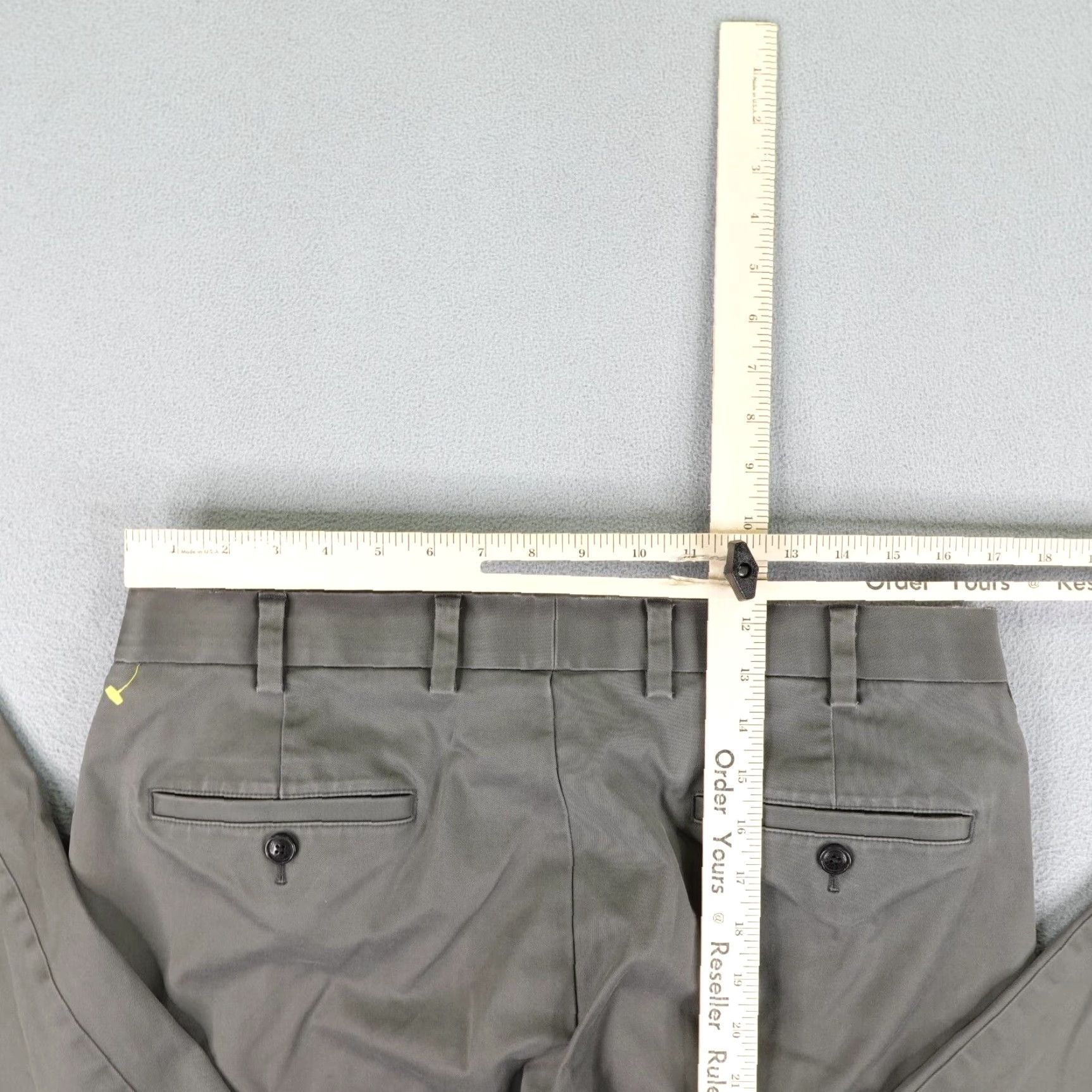Brooks Brothers Brooks Brothers Pants Mens 36x30 Chino Lightweight Clark Fit Solid Gray Cotton Spandex Size US 34 / EU 50 - 7 Thumbnail