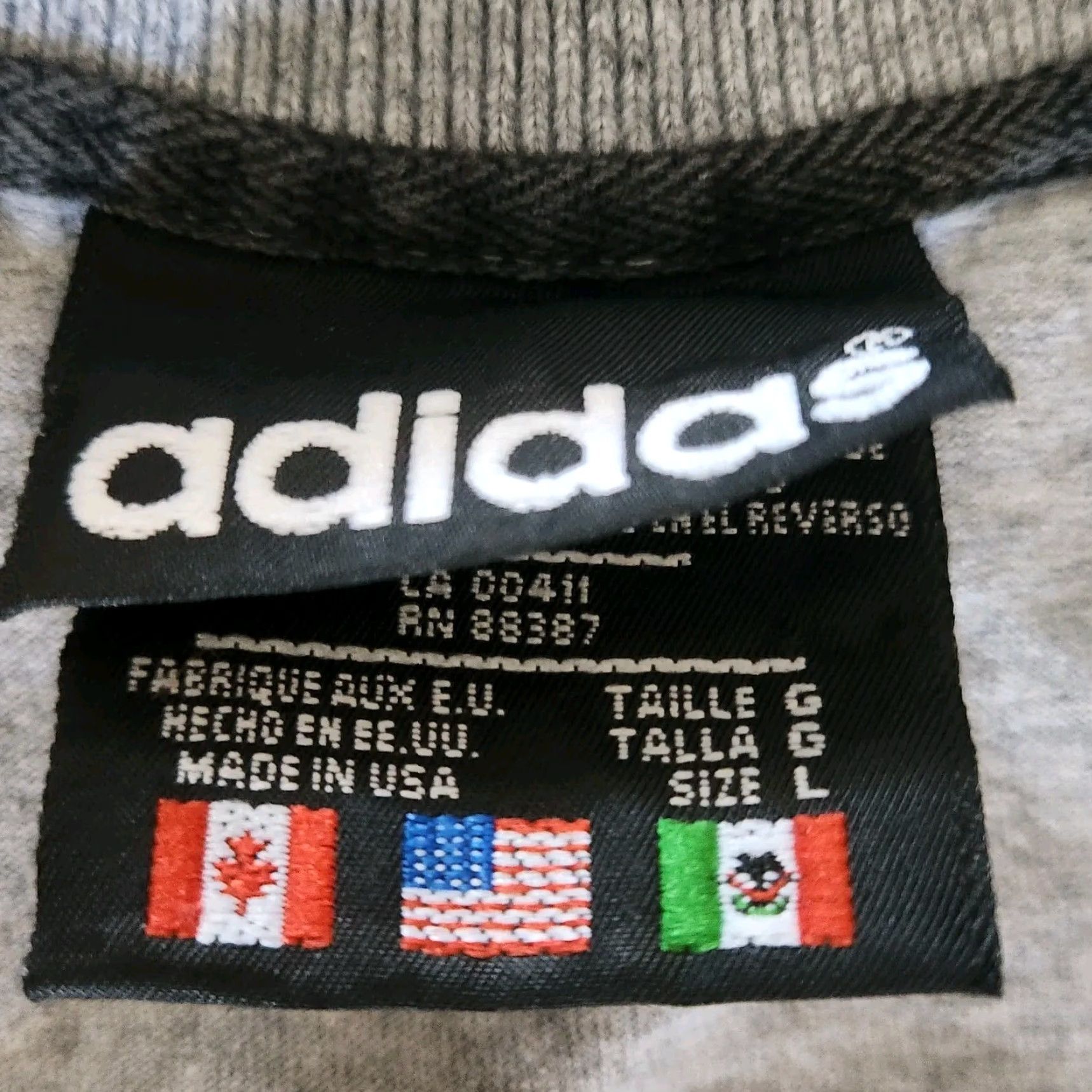 Adidas VINTAGE Adidas Columbus Crew SC Soccer MLS Made In USA Polo Mens XL Gray Size US XL / EU 56 / 4 - 3 Thumbnail