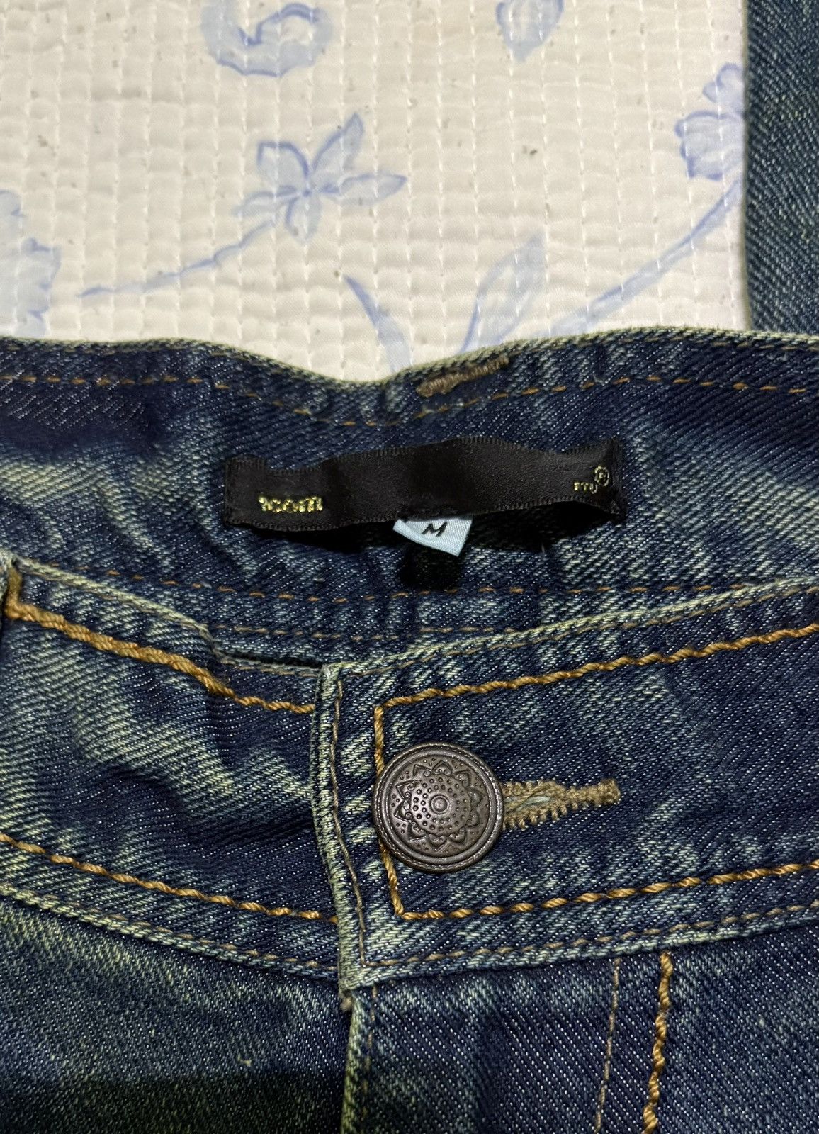 Japanese Brand Japanese Icom Streetwear Flared Jeans Distressed Denim Size US 31 - 15 Thumbnail