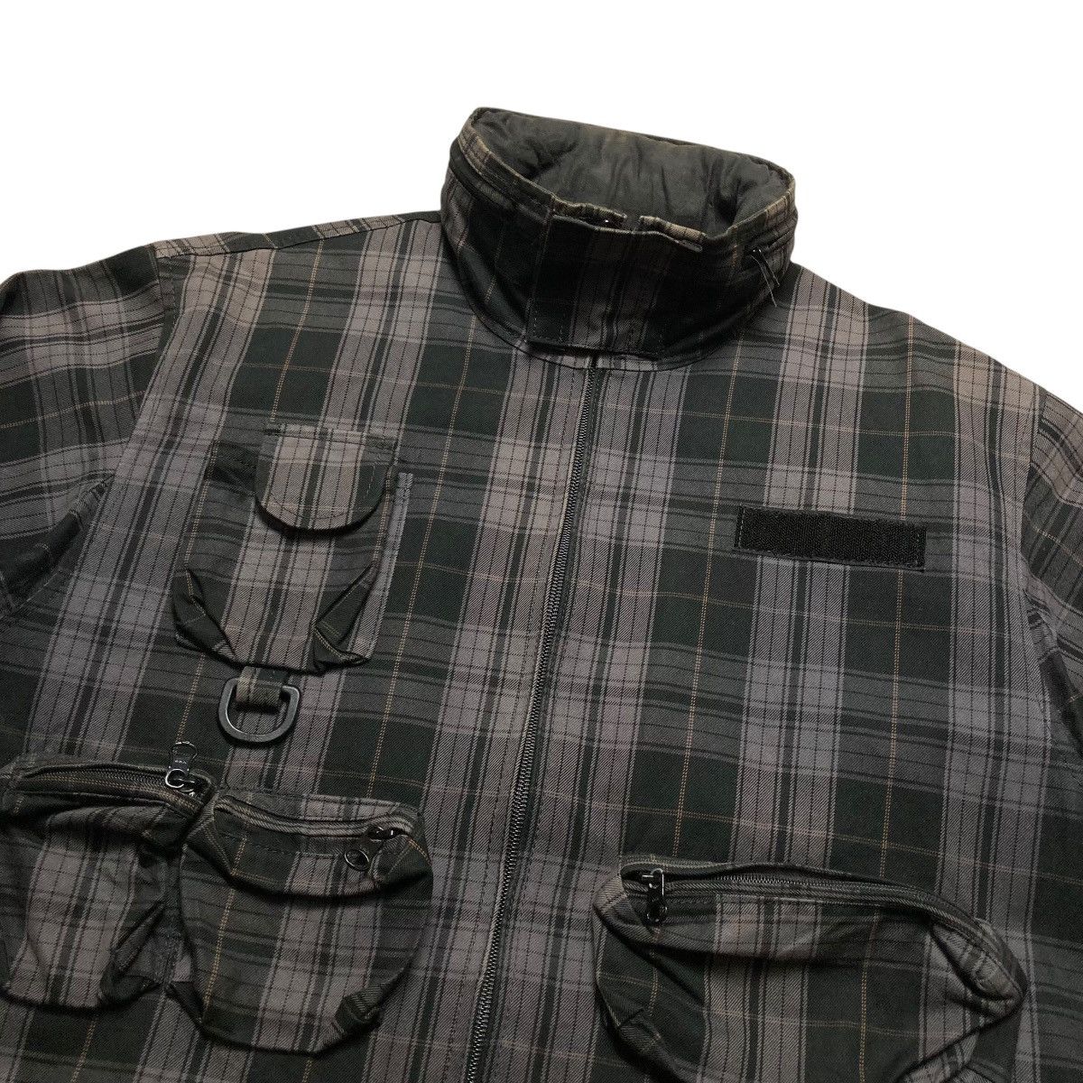 Japanese Brand UNITED ARROWS - Plaid 3D Multi Pocket Utility Hunting Jacket Size US L / EU 52-54 / 3 - 4 Thumbnail