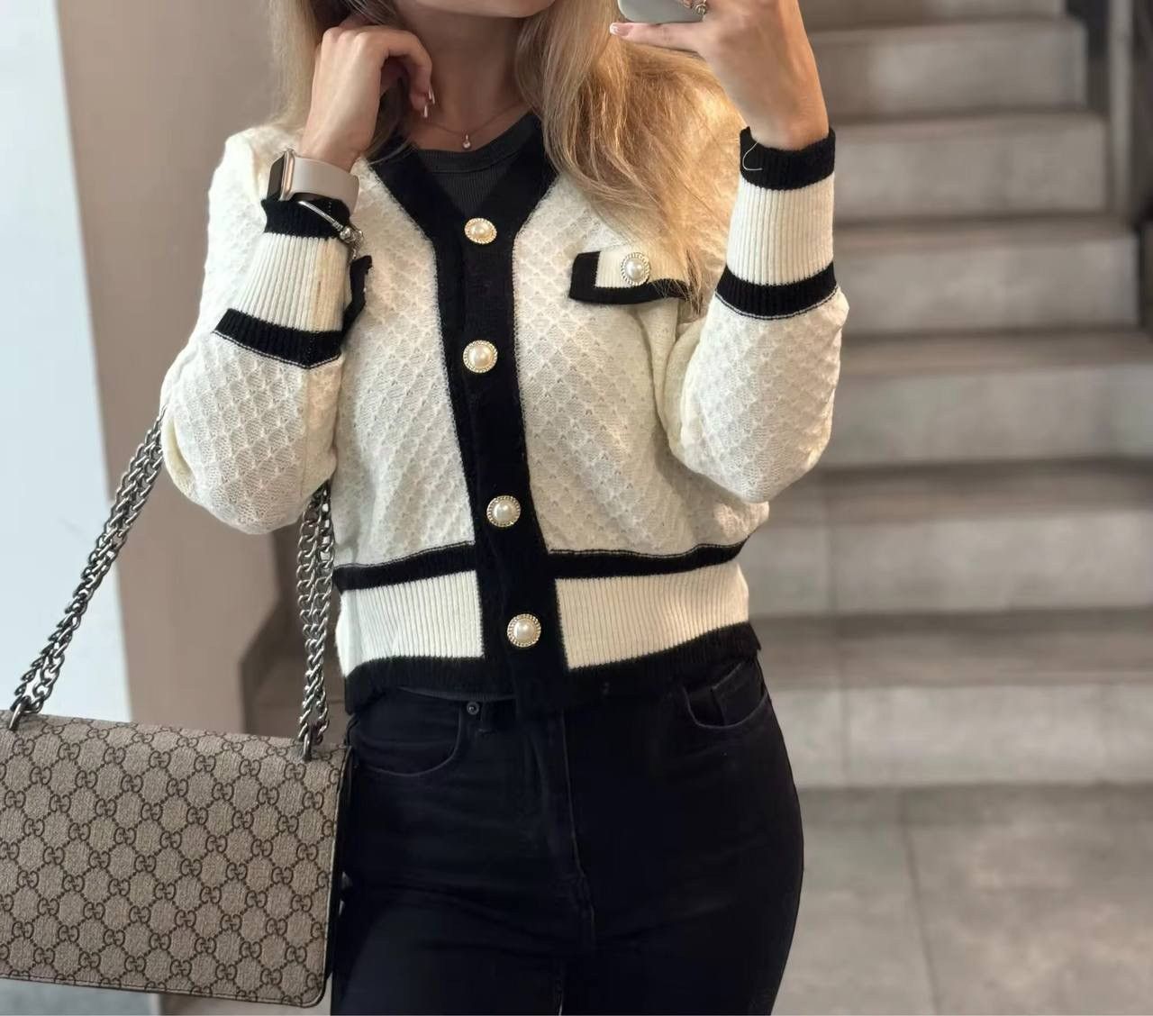 Zara Вʼязаний теплий кардиган cardigan old money Size S / US 4 / IT 40 - 1 Thumbnail