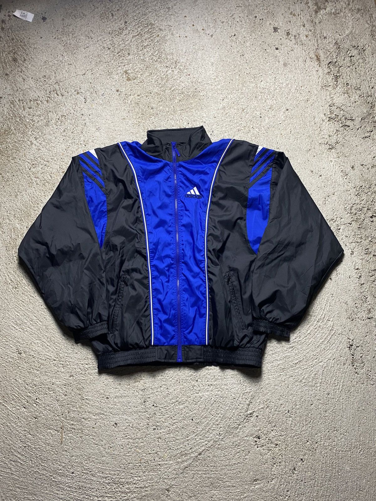 Adidas × Vintage Adidas vintage zip up windbreaker baggy oversized football Size US L / EU 52-54 / 3 - 1 Thumbnail