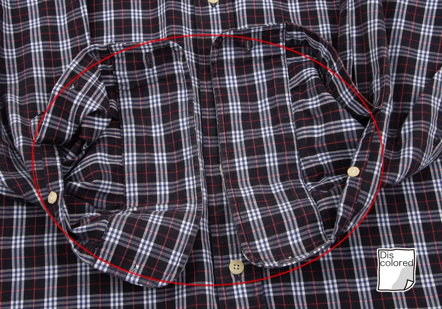 Burberry Point Embroidered Check Button-Down Shirt in Navy Size US S / EU 44-46 / 1 - 10 Thumbnail