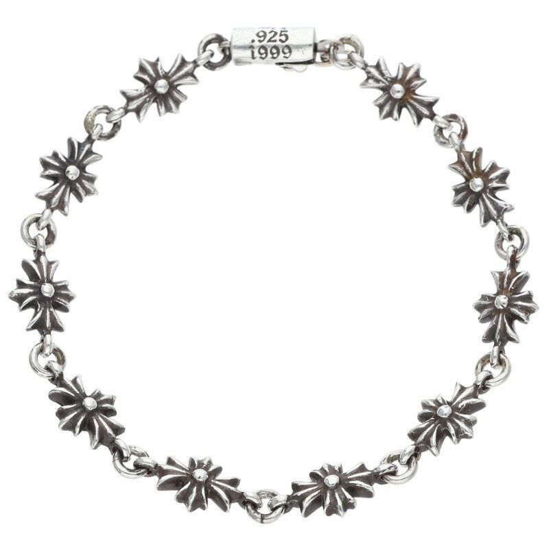Chrome Hearts Chrome Hearts Tiny ECH Plus Silver Bracelet Size ONE SIZE - 1 Thumbnail