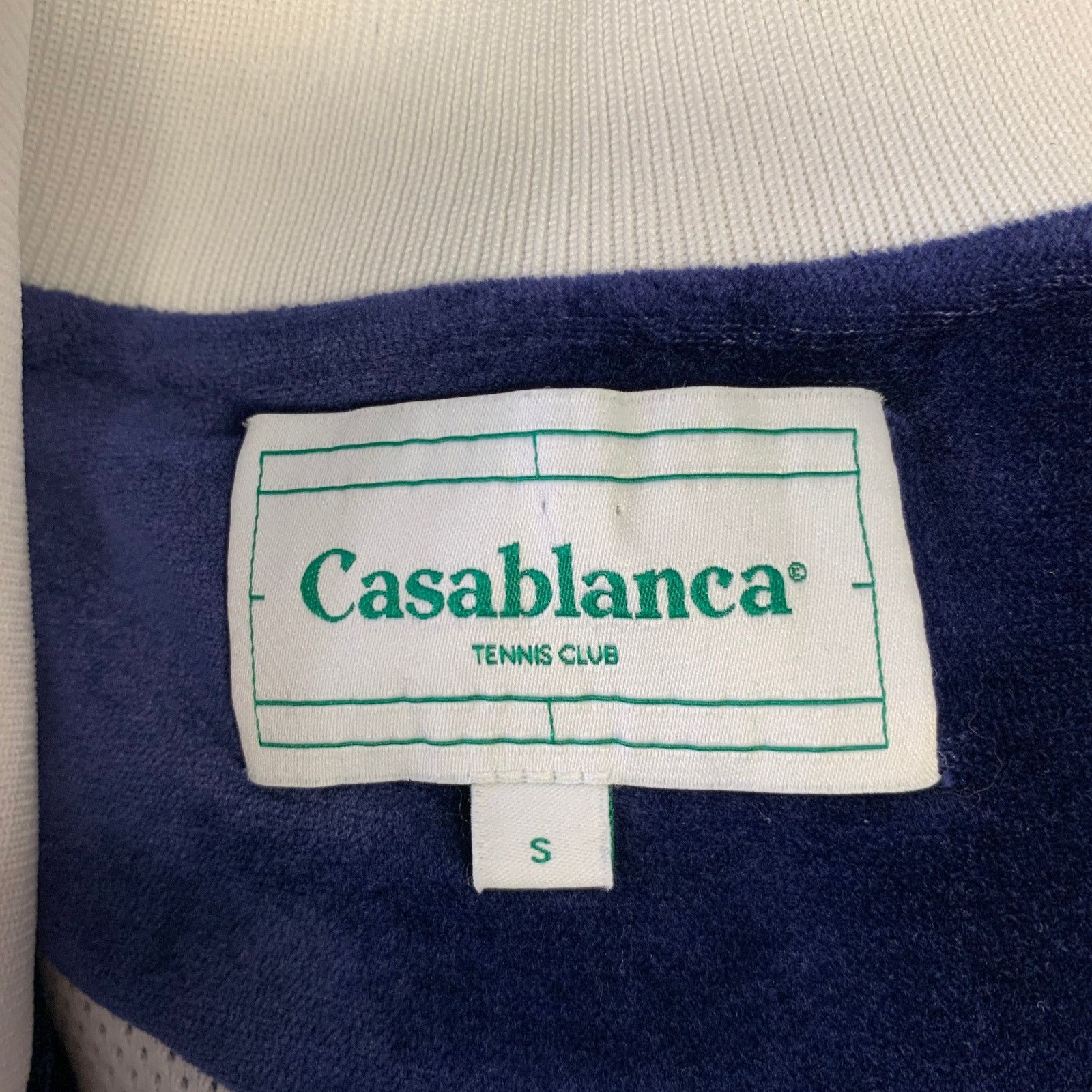 Casablanca CASABLANCA Size S Navy Cotton Blend Track Jacket Size US S / EU 44-46 / 1 - 5 Thumbnail