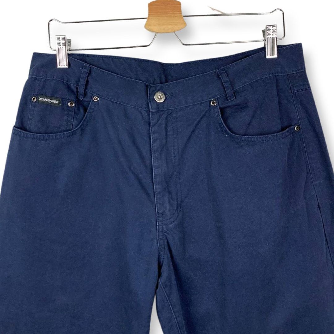 Yves Saint Laurent Yves Saint Laurent YSL Logo Navy Pants Size US 34 / EU 50 - 4 Thumbnail