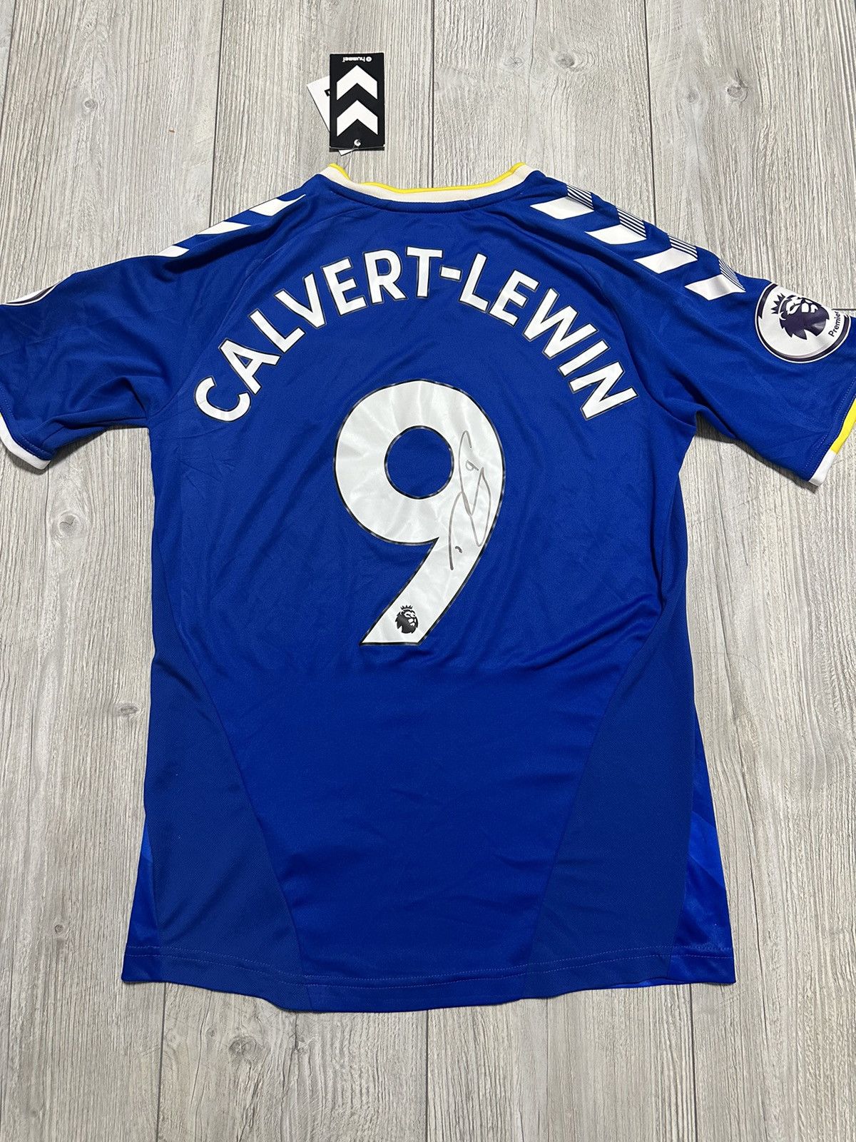New Hummel Calvert-Lewin Everton Jersey Signed Shirt 20-21