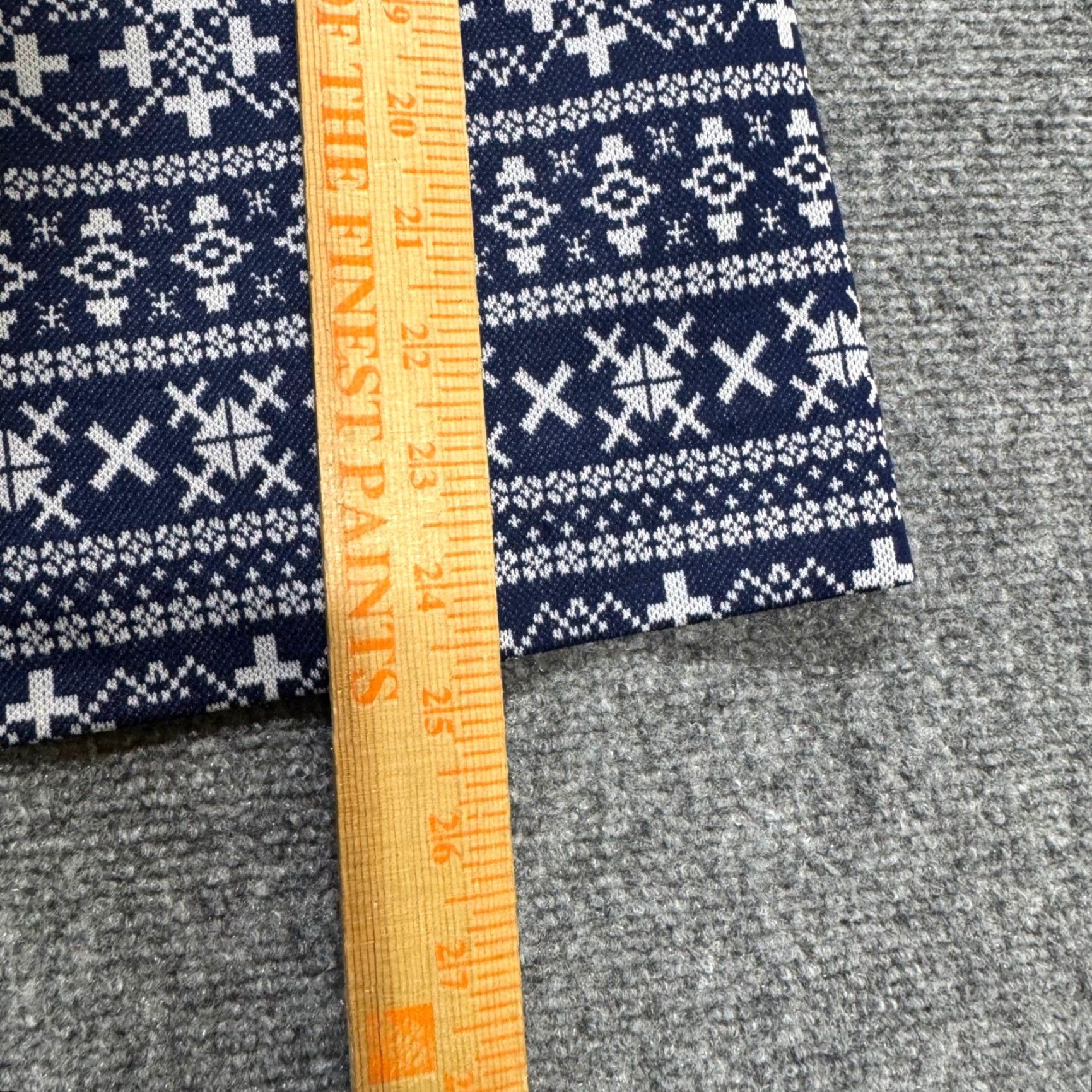 Sears VTG Sears Button Latch Pullover Cardigan Women's S Navy Blue Patterned Y2K Shirt/ Sweater Size S / US 4 / IT 40 - 3 Thumbnail