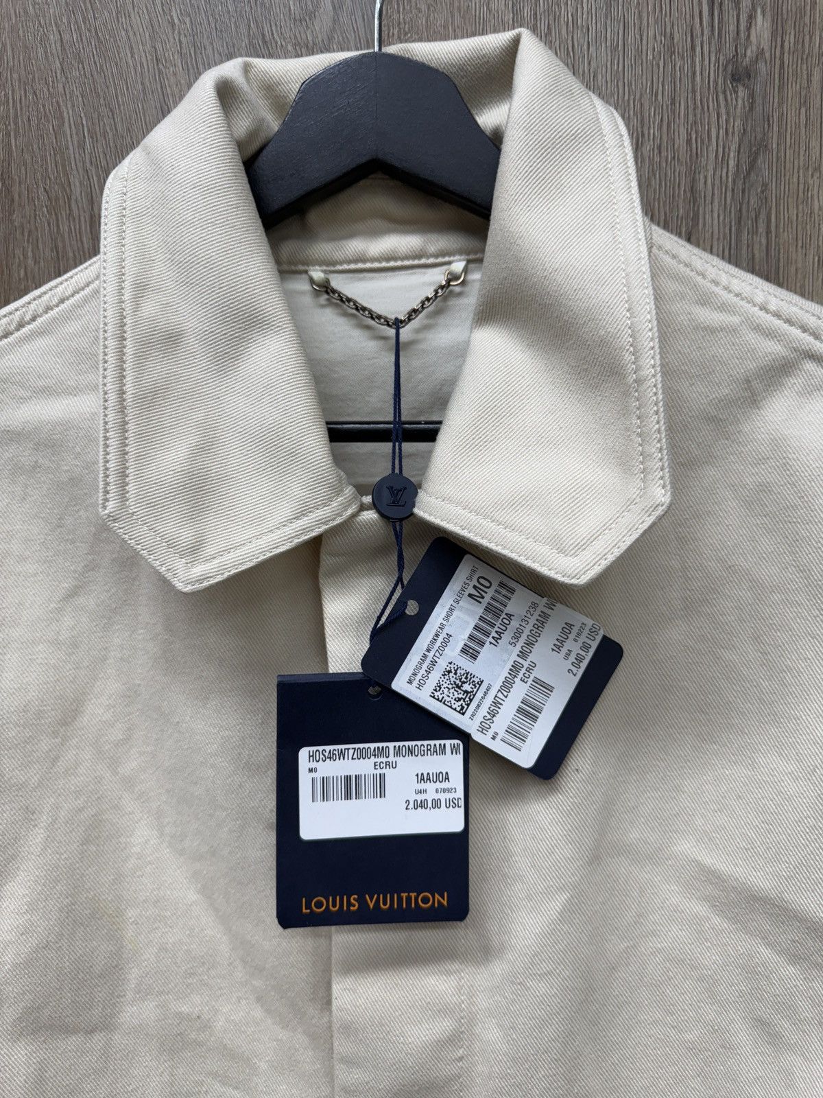 Louis Vuitton Louis Vuitton Beige Workwear Shirt Size US M / EU 48-50 / 2 - 6 Thumbnail