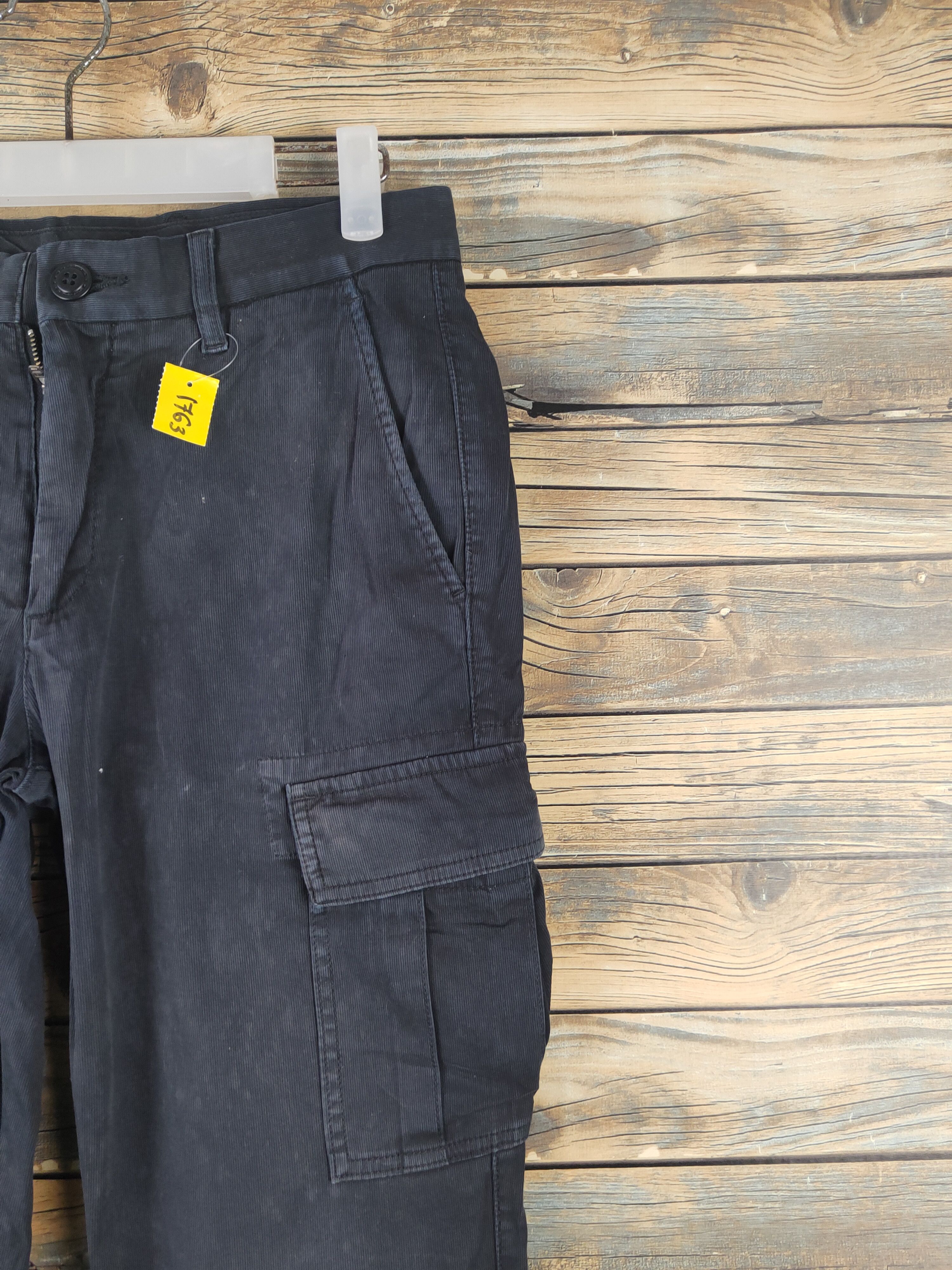 Japanese Brand DL Uniqlo Black Multipocket Tactical Cargo Pants #1763 Size US 30 / EU 46 - 5 Thumbnail