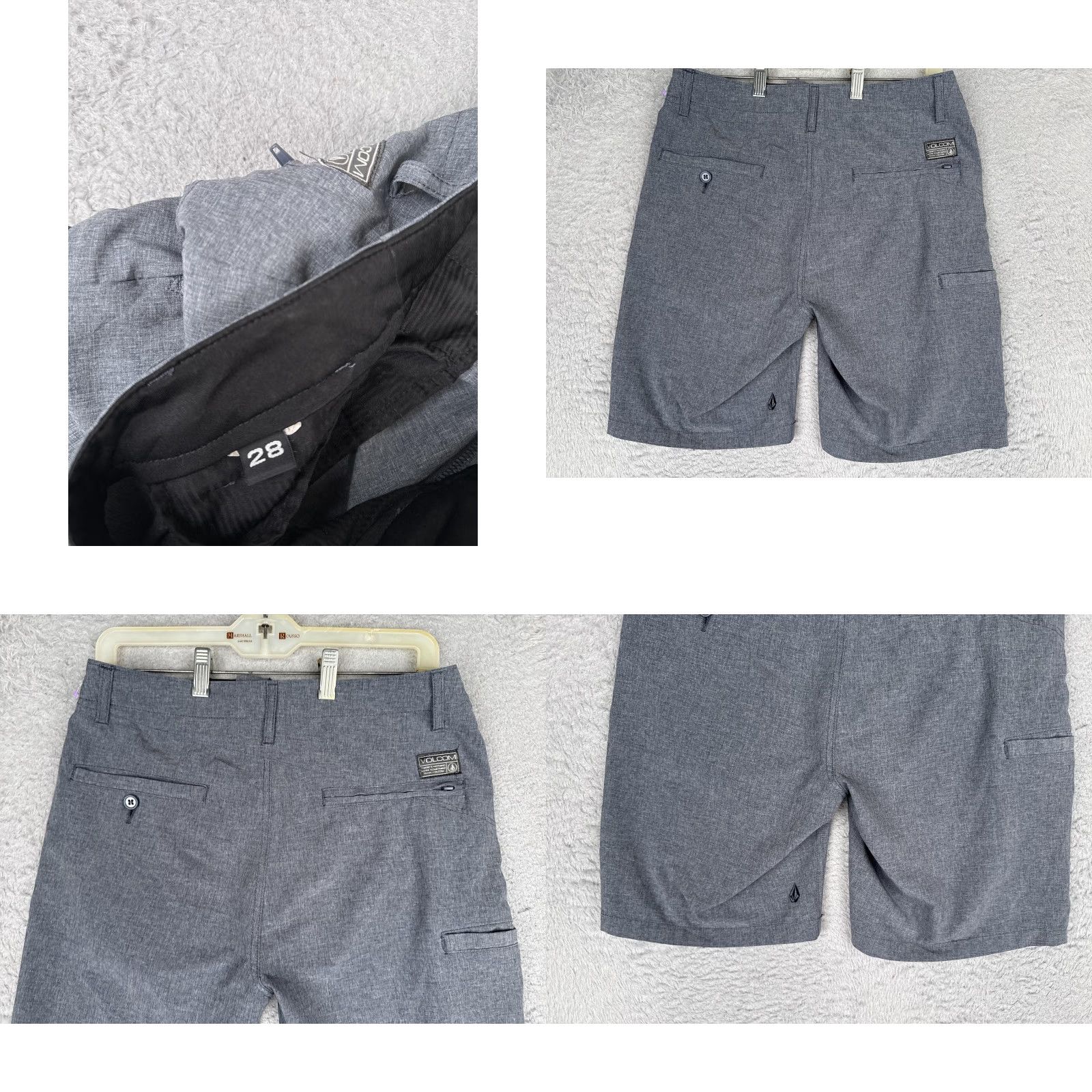 Volcom Volcom Hybrid Shorts Mens 28 Gray Surf & Turf 4-Way Stretch 9 Inseam Quick Dry Size US 28 / EU 44 - 9 Thumbnail