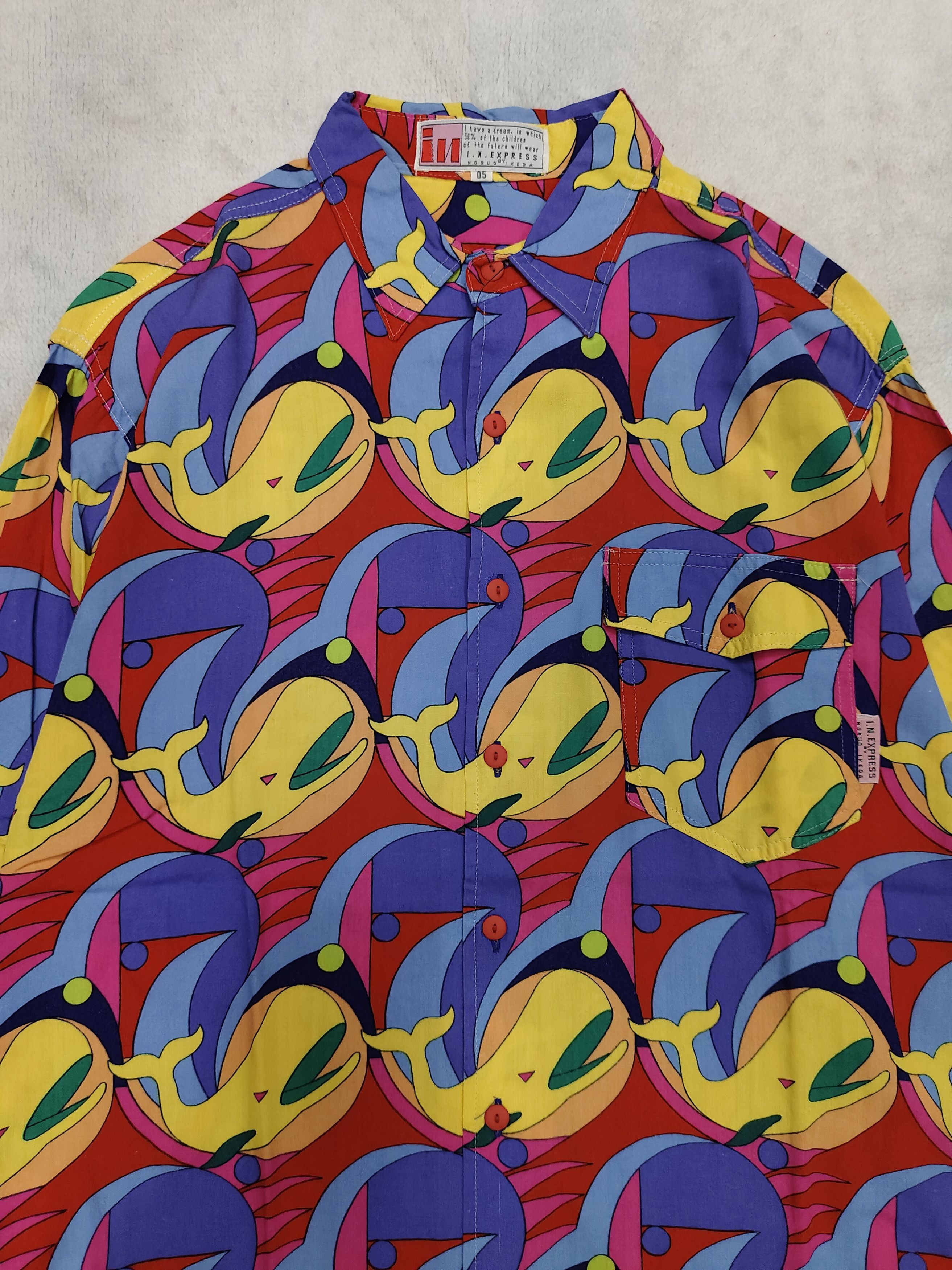 Japanese Brand RARE🔥Vtg In Express by Nobuo Ikeda Art Shirt Size L / US 10 / IT 46 - 2 Thumbnail