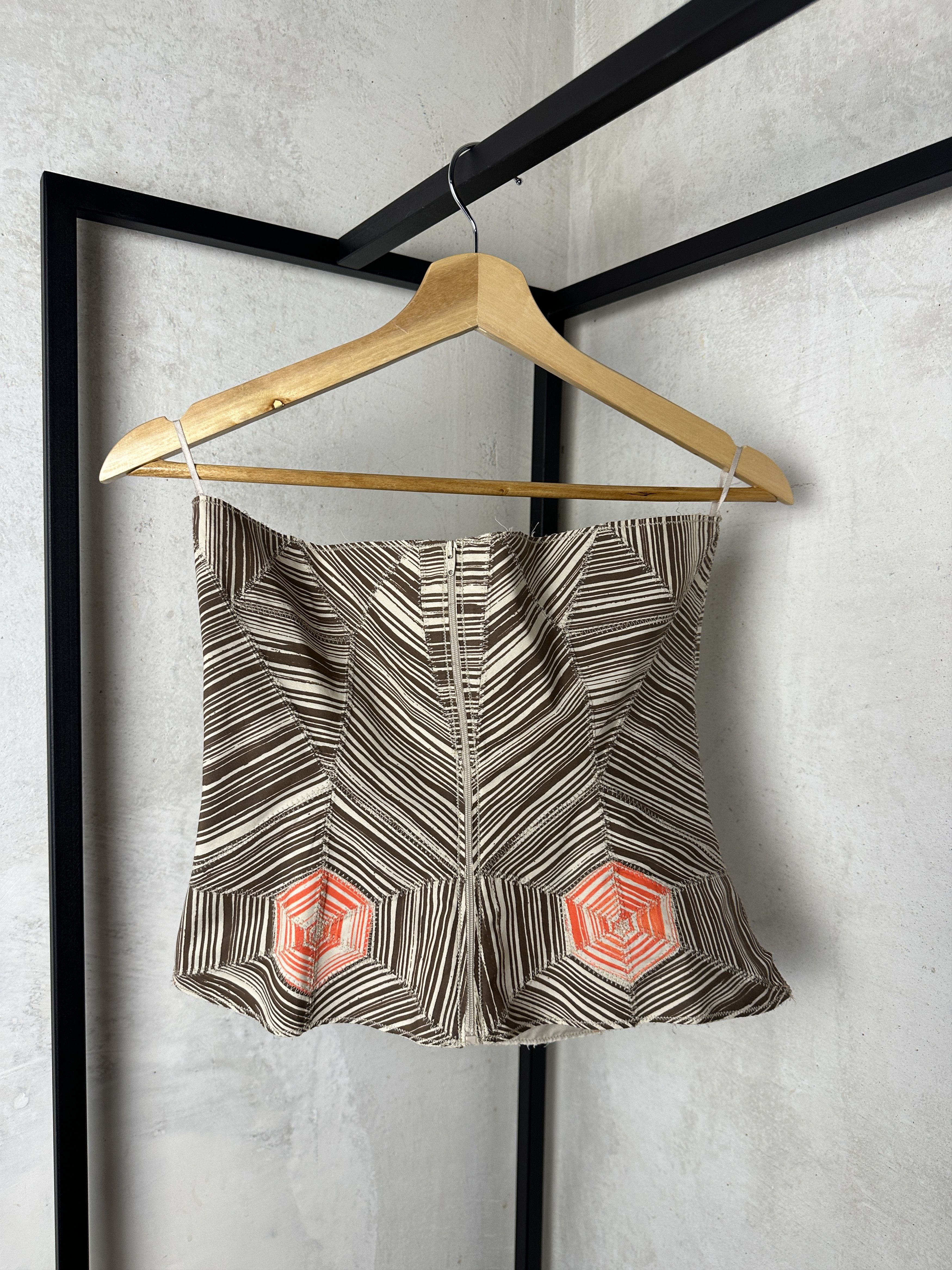 Bottega Veneta Rare Runway Bottega Veneta Resort 2012 Corset Cotton Top Size S / US 4 / IT 40 - 5 Thumbnail