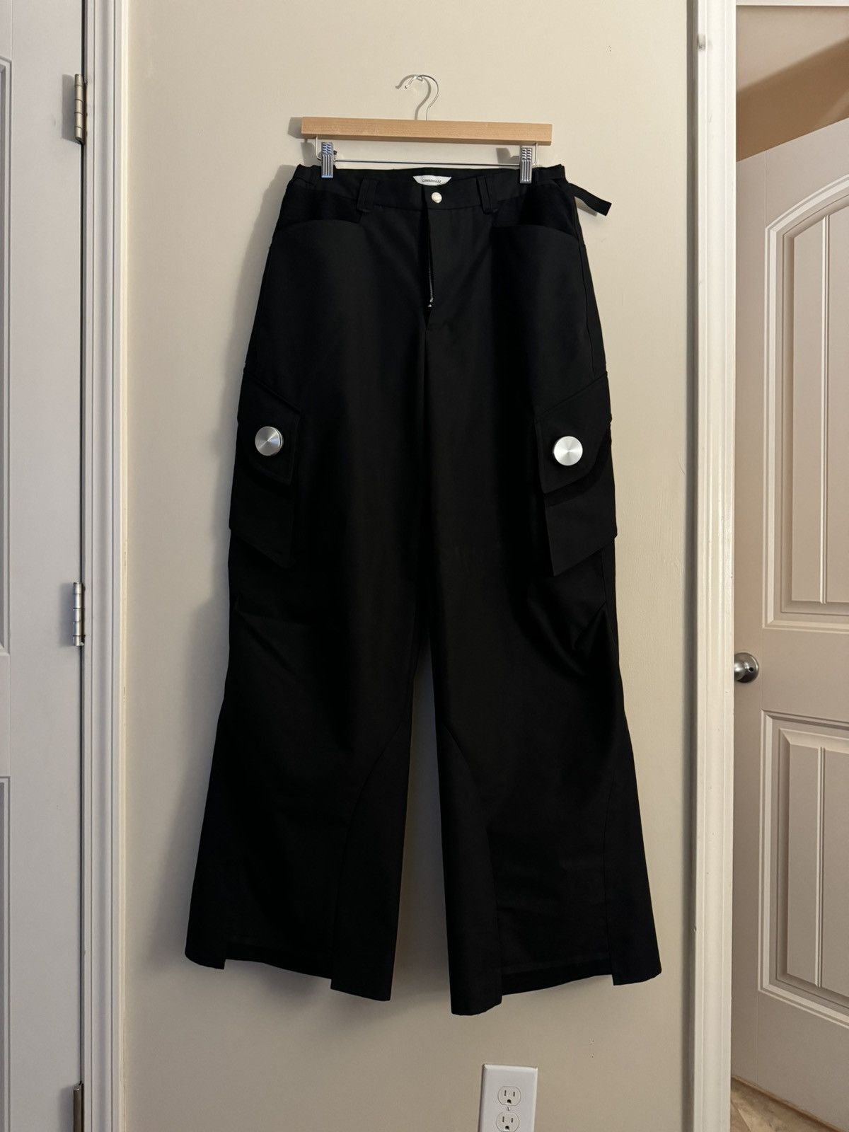 Pre-owned Cmmawear Gaia Cargo Trousers In Black | ModeSens