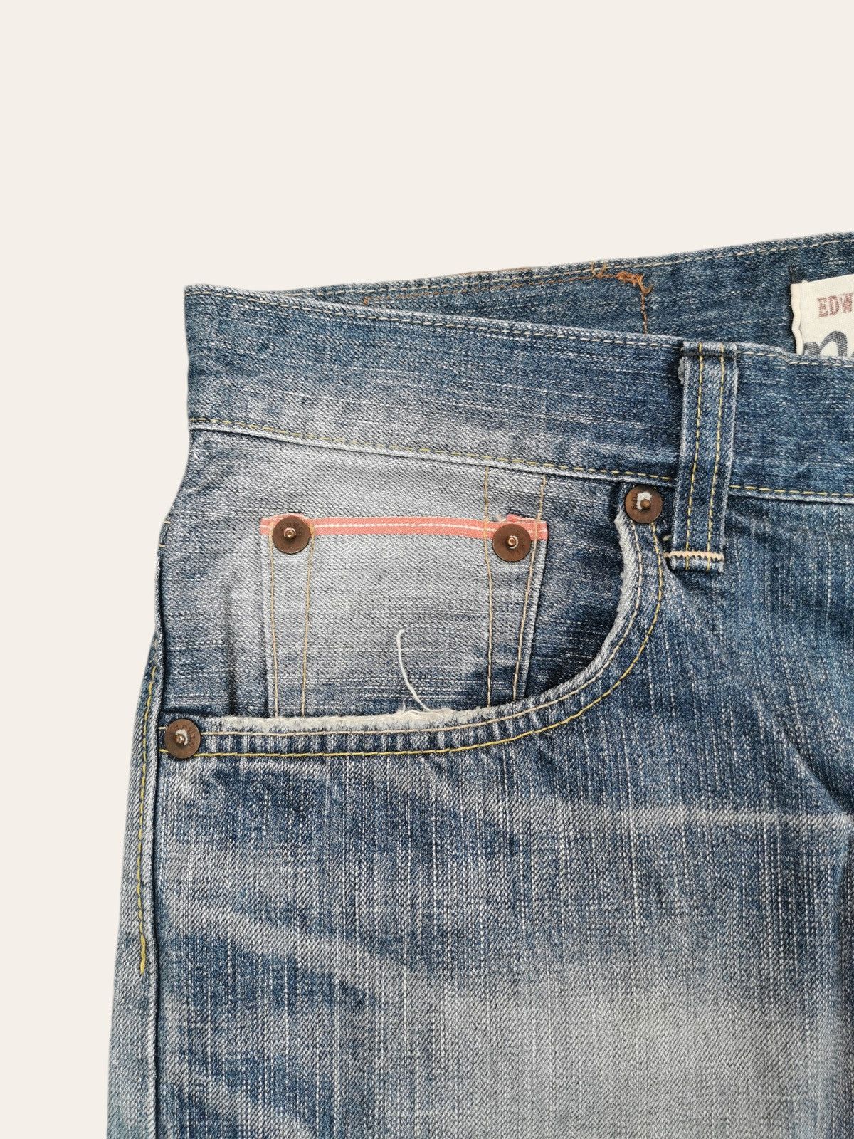 Edwin Vintage New Edwin 505v Selvedge Baggy Jeans Size US 35 - 8 Thumbnail