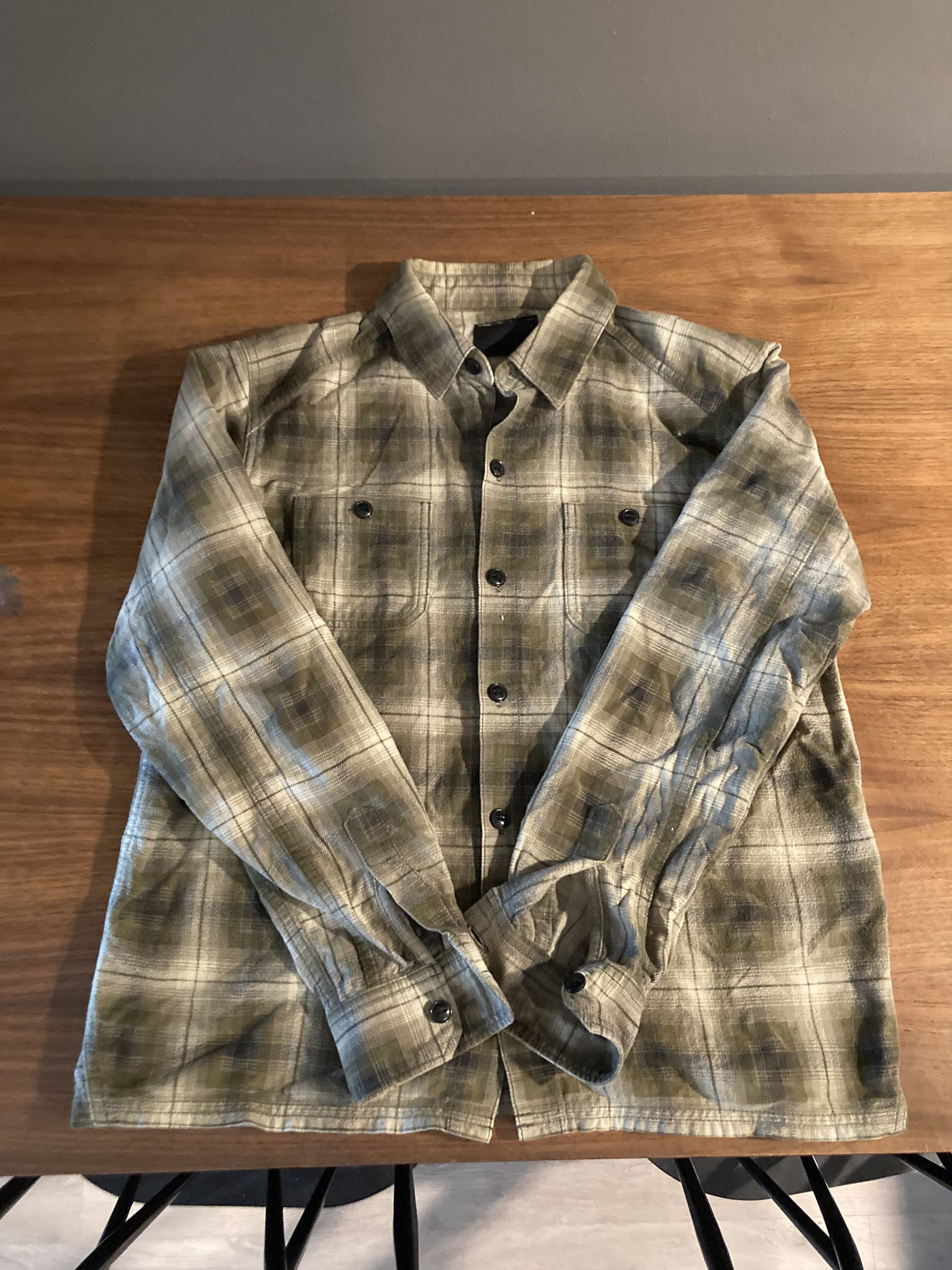 Image of Neighborhood Flannel in Green, Men's (Size Small)