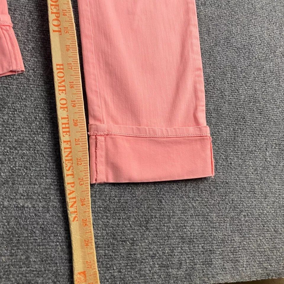 NYDJ NYDJ Jeans Women's 0 Pink Dayla Wide Cuff Capri Rolled Cuffs Size 25" / US 0 / IT 36 - 5 Thumbnail