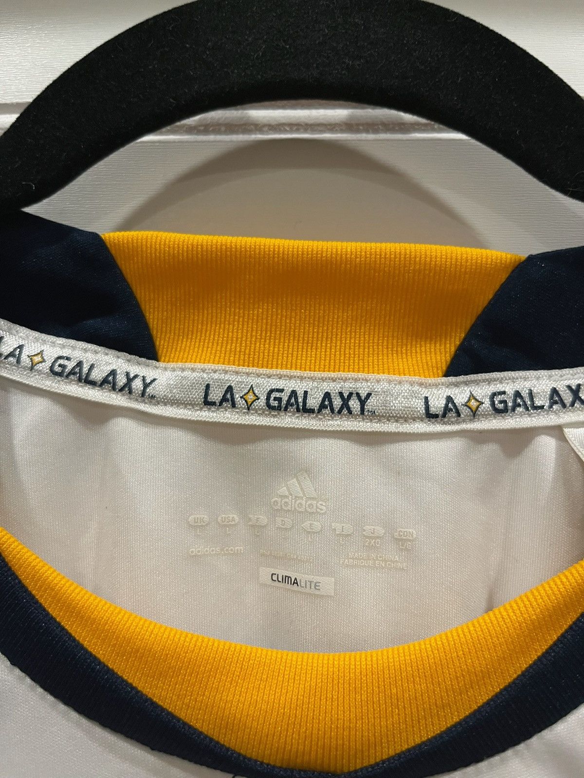 Adidas LA Galaxy Herbalife Soccer Jersey MLS Football White Gold, L Size US L / EU 52-54 / 3 - 2 Thumbnail