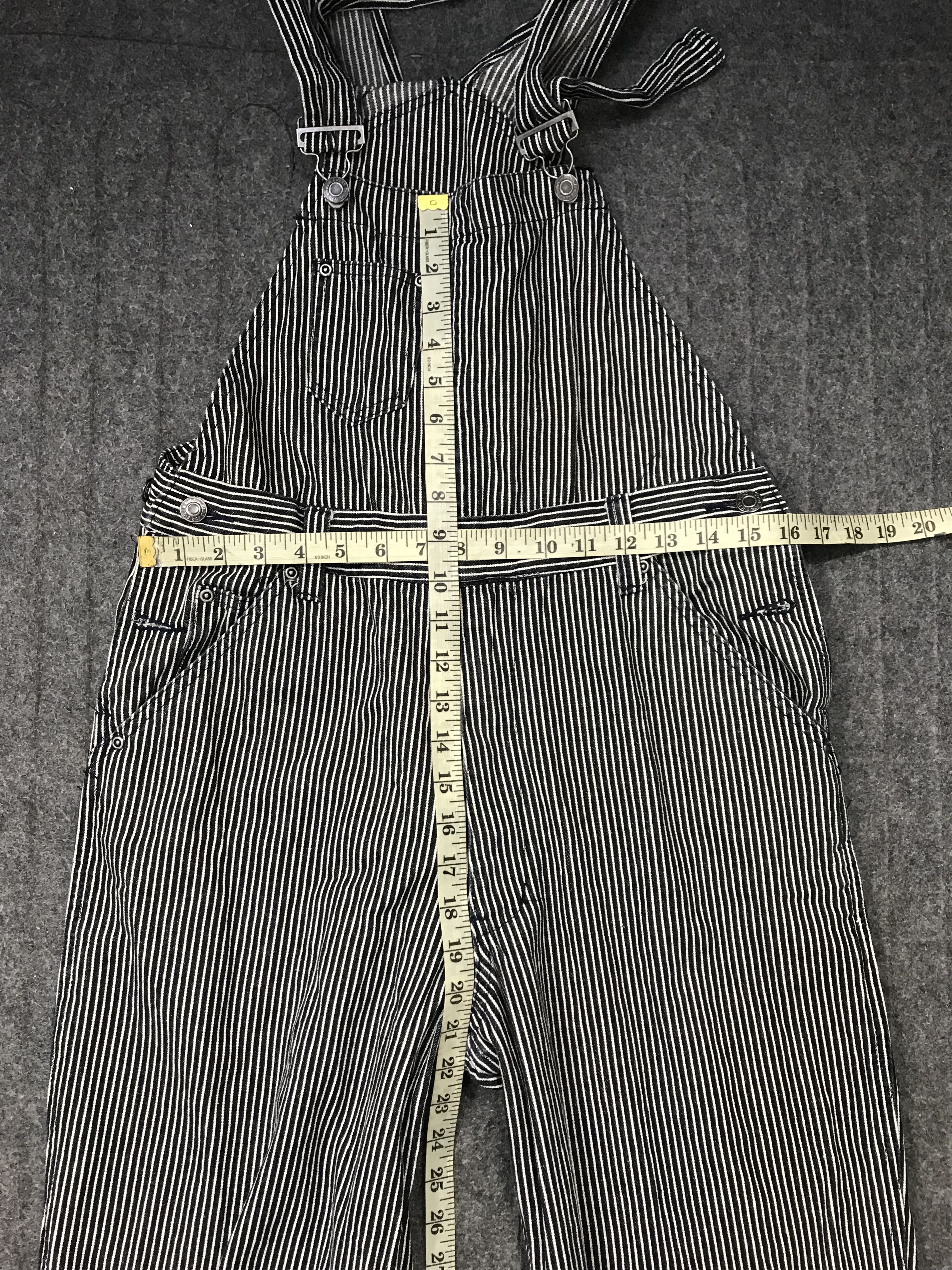 Vintage 90s Dog House Hickory Black Indigo Denim Jeans Overall Size US 32 / EU 48 - 8 Thumbnail