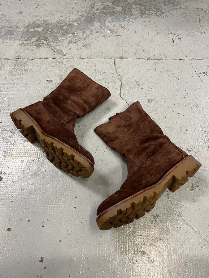 Gucci 2000s Gucci Brown Snow Brown Suede Boots Size US 10 / EU 43 - 3 Thumbnail