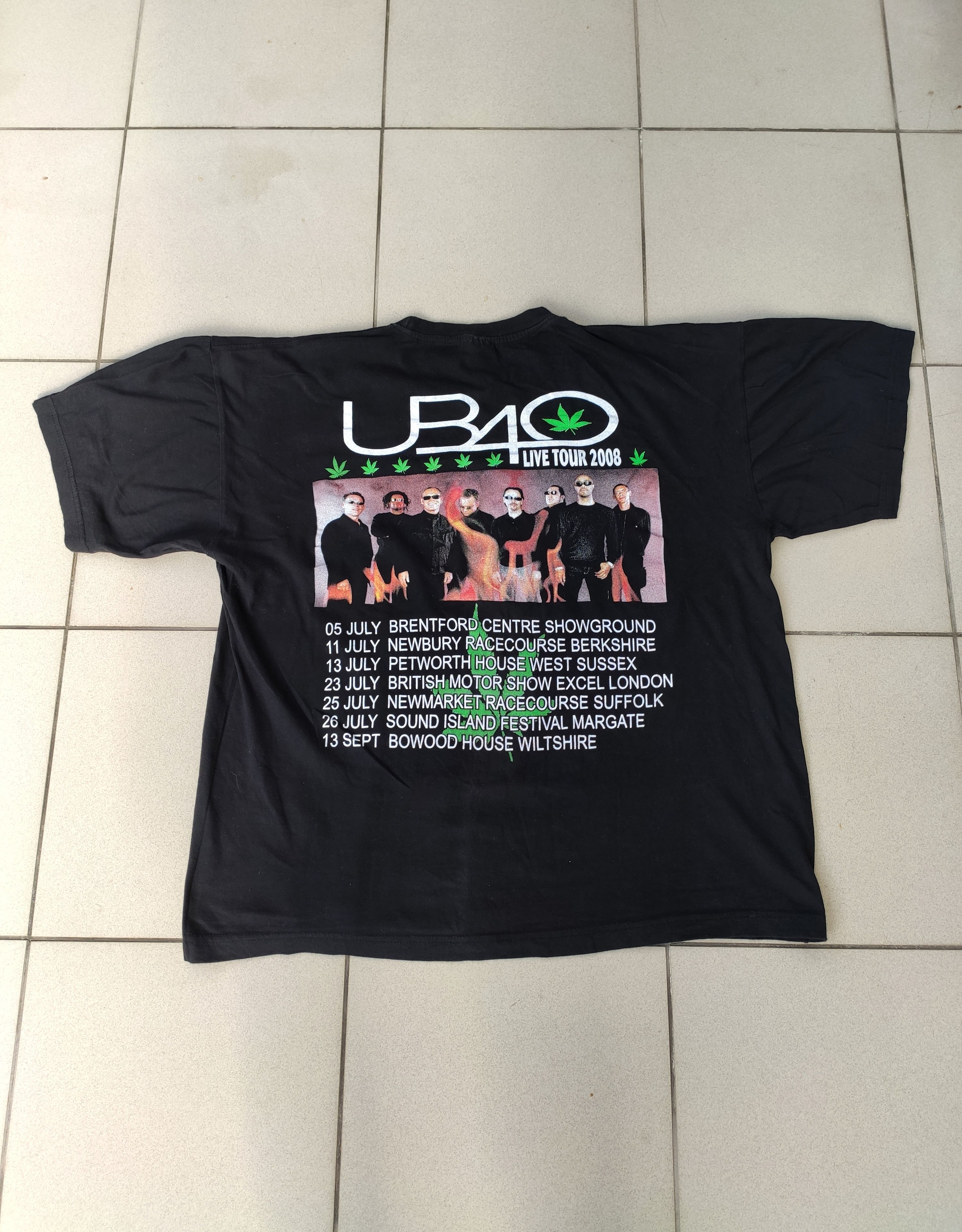 Band Tees × Vintage Vintage UB40 band tee grown weed 90s usa Size US L / EU 52-54 / 3 - 1 Thumbnail