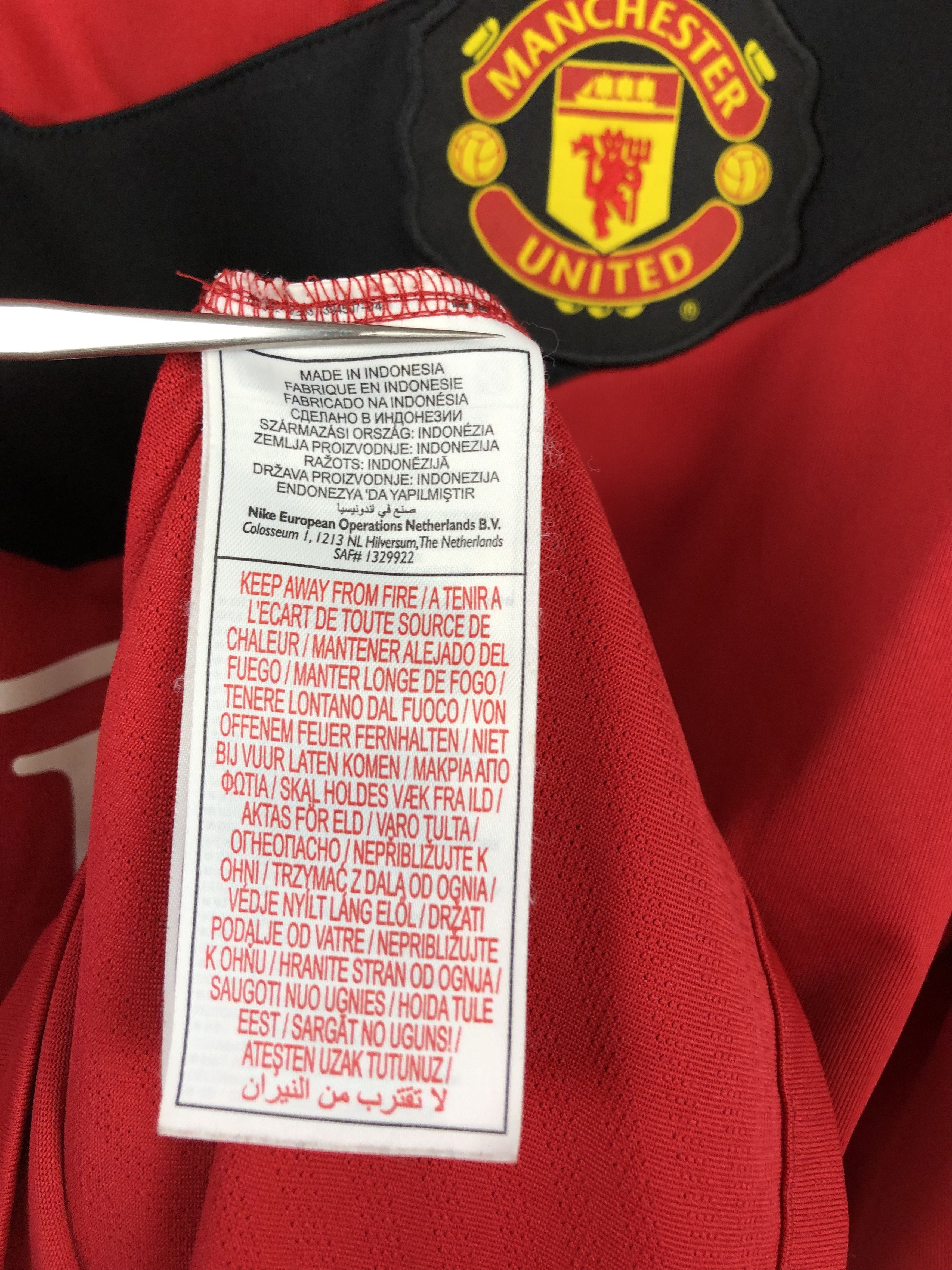Nike Manchester United 2009 Shirt Nike #7 Owen Long Sleeve Size US L / EU 52-54 / 3 - 13 Thumbnail