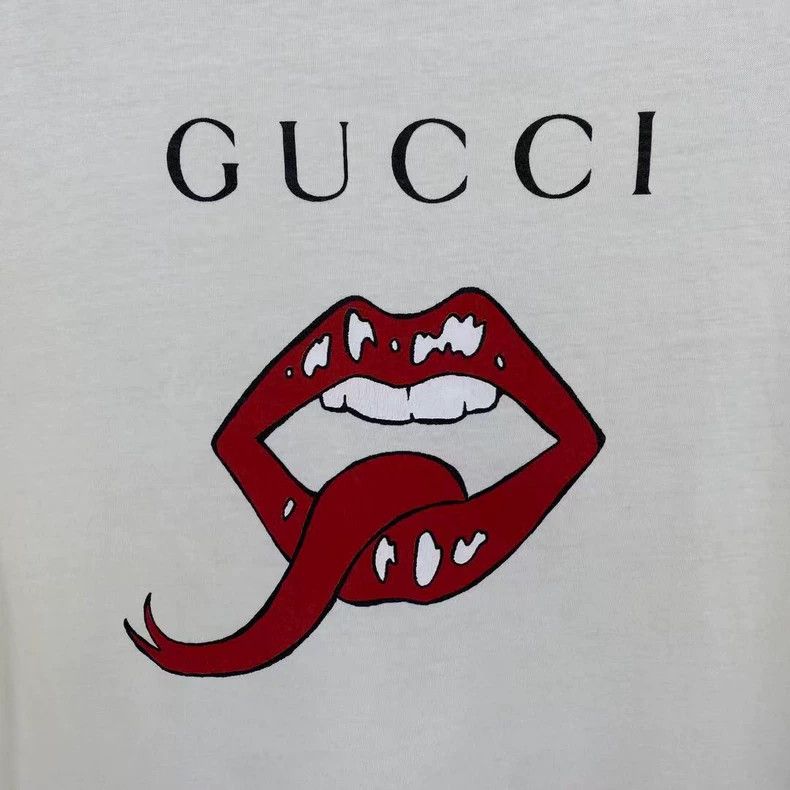 Gucci GucciRed lips letter short sleeves 2503-Nextarrow Size US S / EU 44-46 / 1 - 5 Thumbnail