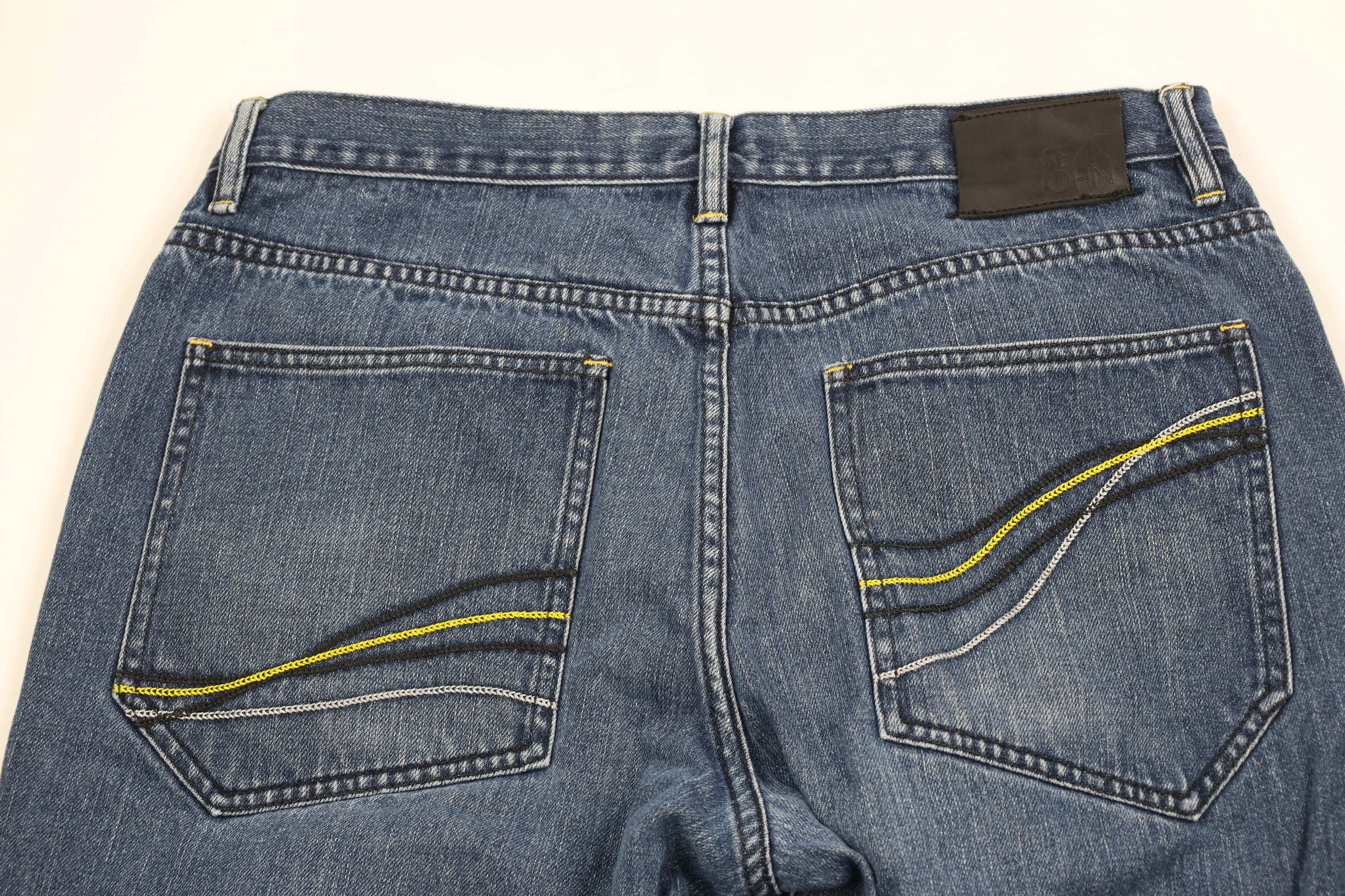 Sean John × Vintage Vintage Sean John Baggy Fit Wide Leg Denim Jeans Blue Size US 34 / EU 50 - 10 Thumbnail