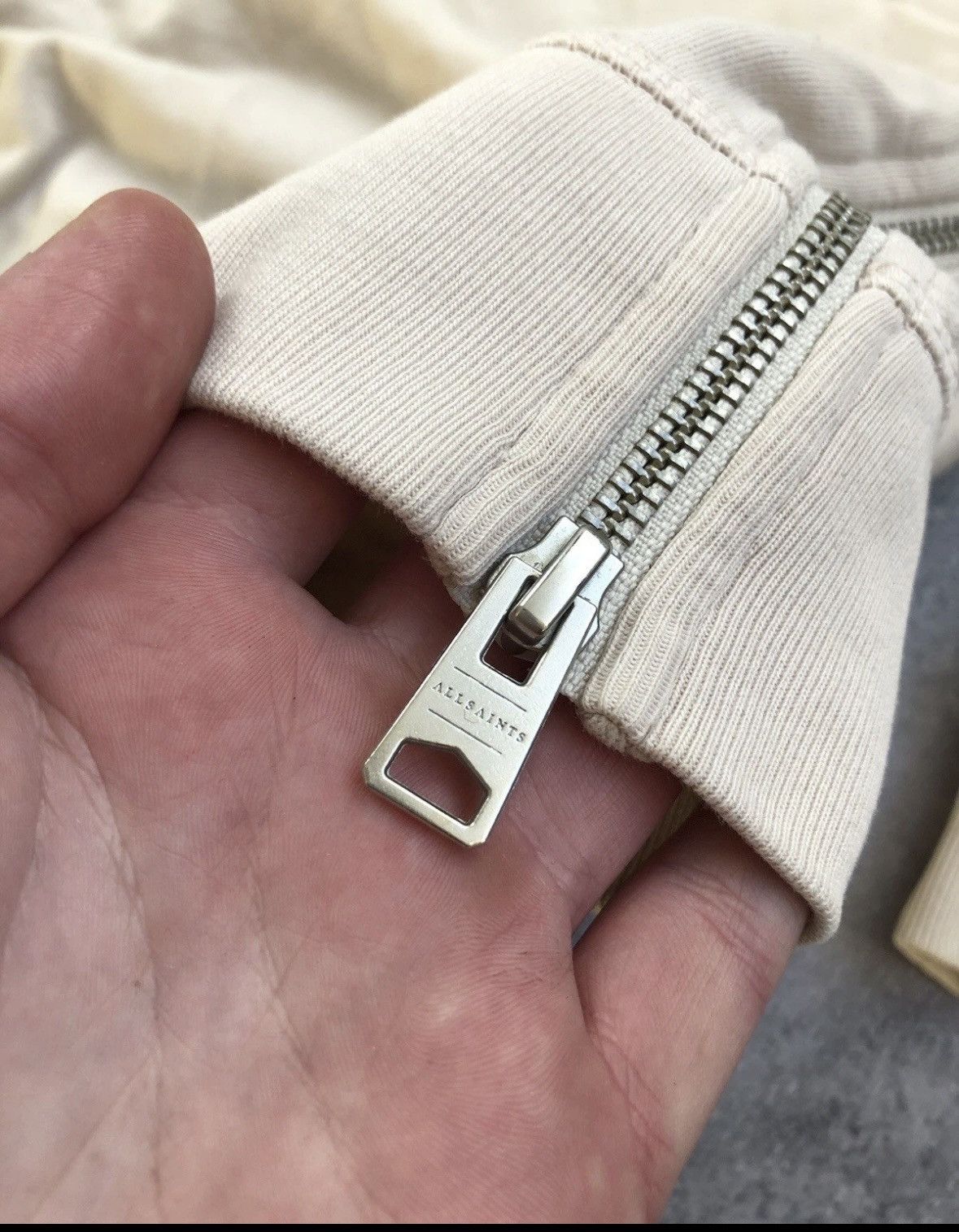 Allsaints ALLSAINTS Vintage Avantgarde Zip Sweatshirt Streetwear Hype Size US S / EU 44-46 / 1 - 7 Thumbnail