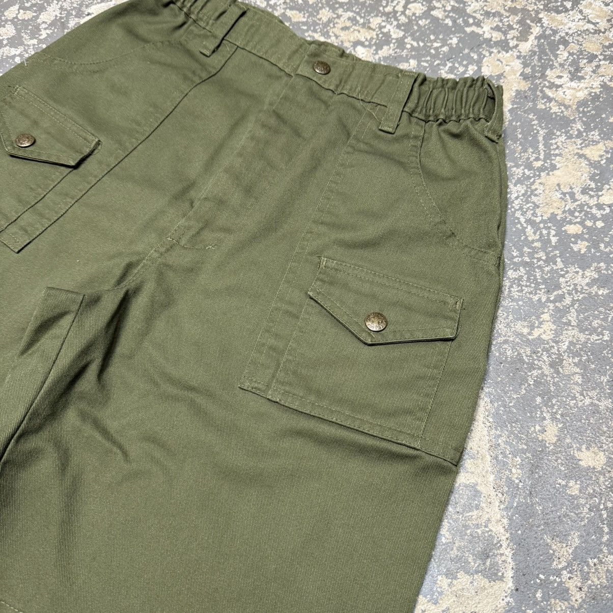 Other Vintage Boy Scouts Of America Green Cargo Shorts Jorts Size US 26 / EU 42 - 3 Thumbnail