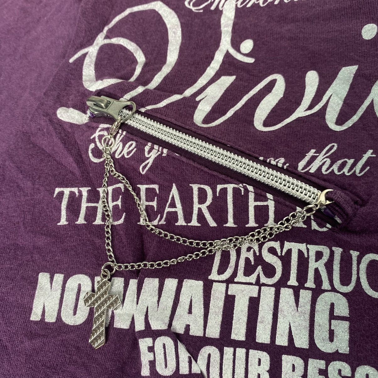 If Six Was Nine Beaumont Carr Double layer poem gothic cross Tee Size US L / EU 52-54 / 3 - 3 Thumbnail