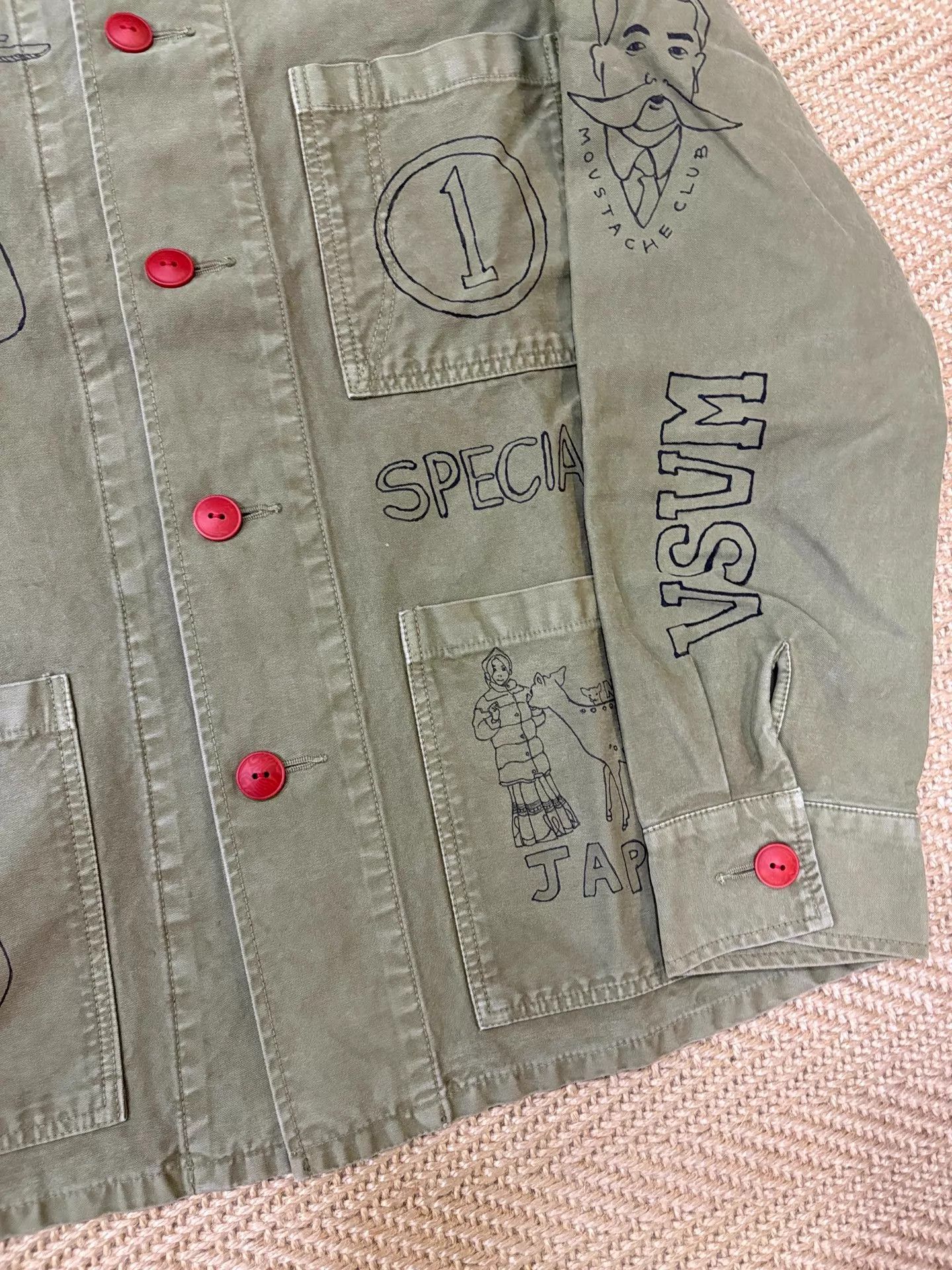 Visvim VISVIM TRAVAIL COVERALL SKETCHES FIL Washed Jacket M (2) Size US M / EU 48-50 / 2 - 4 Thumbnail