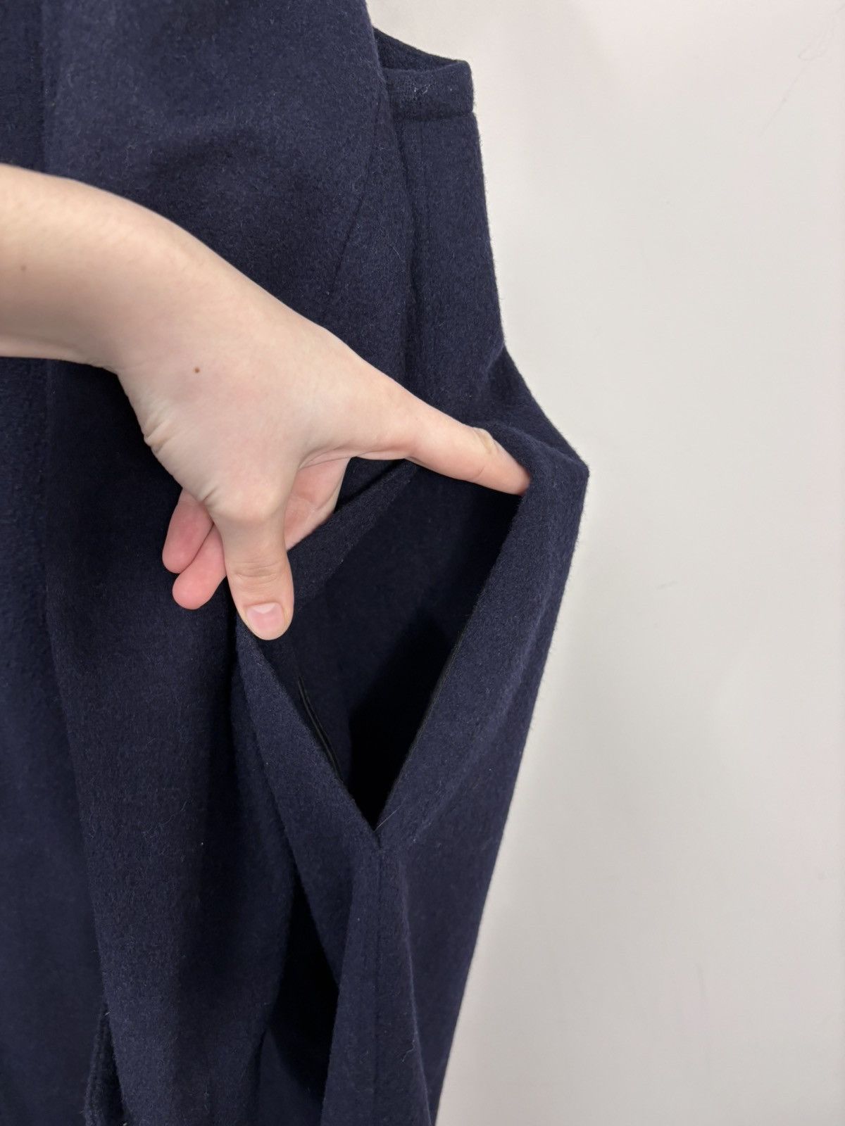 Other Vintage Steinbock Himalaya Loden Navy Blue Wool Overcoat Size US XL / EU 56 / 4 - 18 Thumbnail