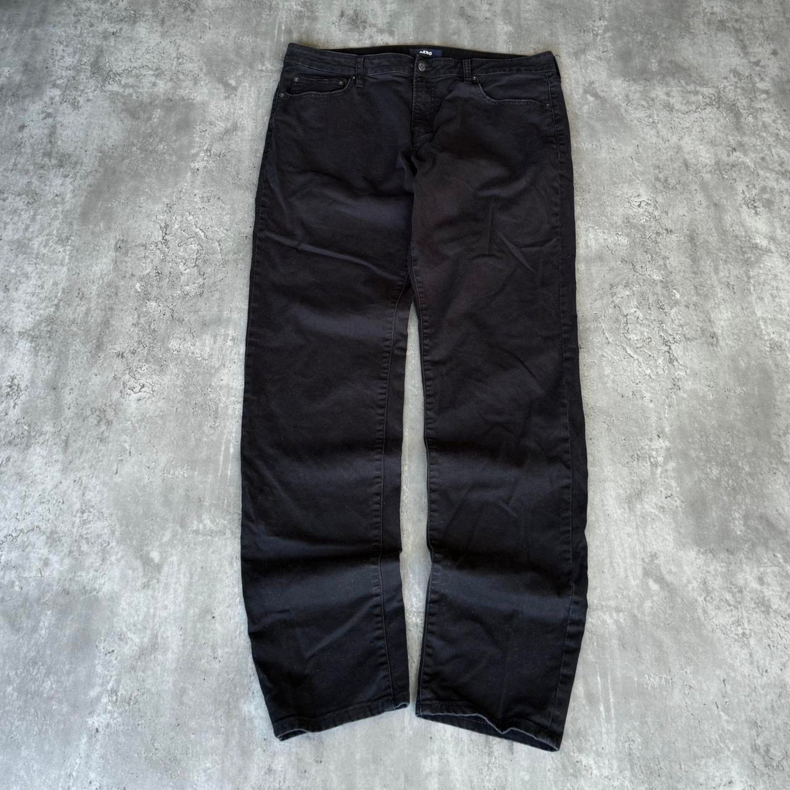 Aeropostale × Vintage Vintage Y2K AERO Essential Black Opium Stacked Skinny Jeans Size US 38 / EU 54 - 2 Thumbnail