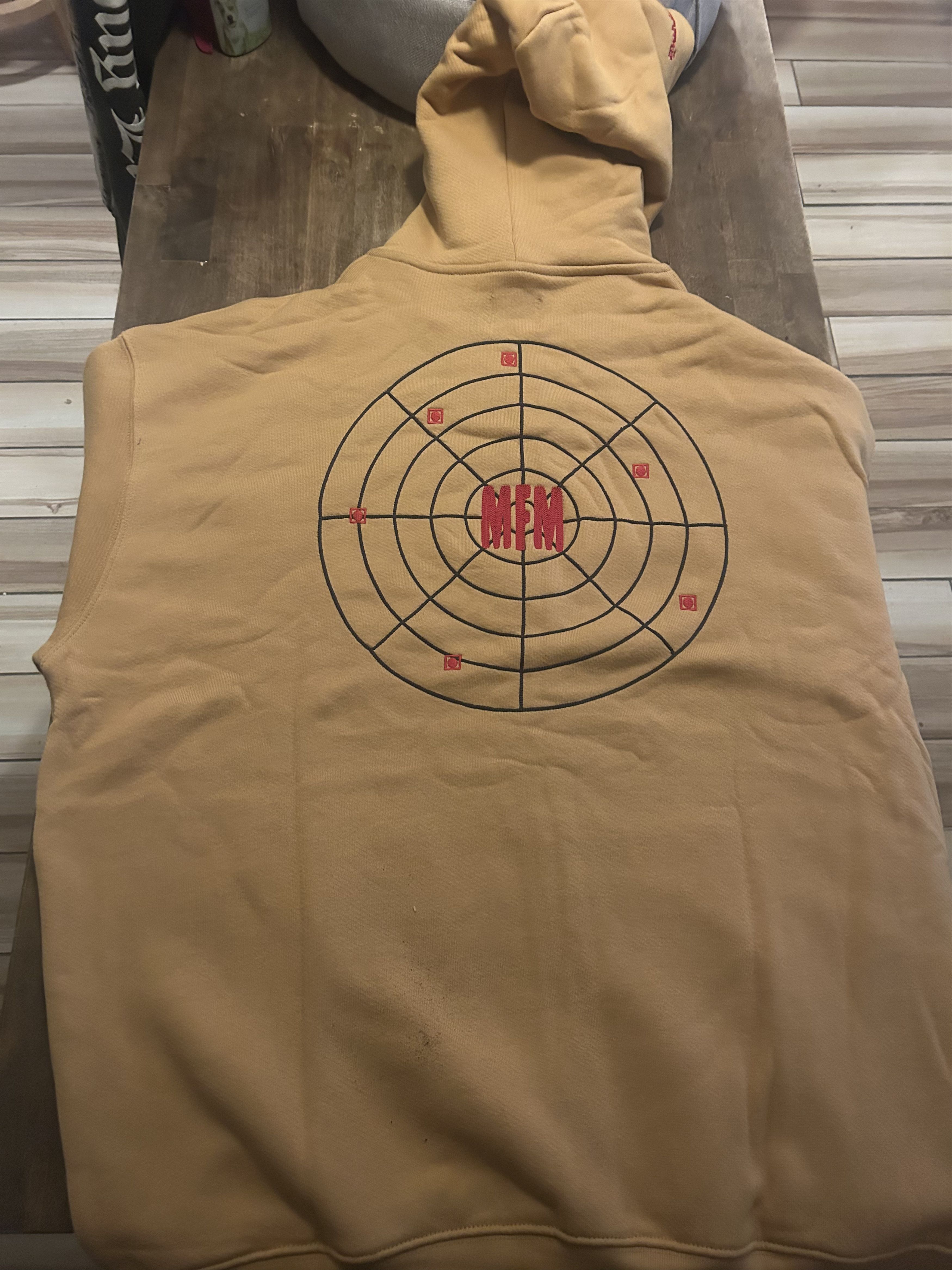 murd333r.fm MURD333R.FM MUSTARD YELLOW PEACEMAKER ZIP UP HOODIE Size US XXL / EU 58 / 5 - 2 Thumbnail