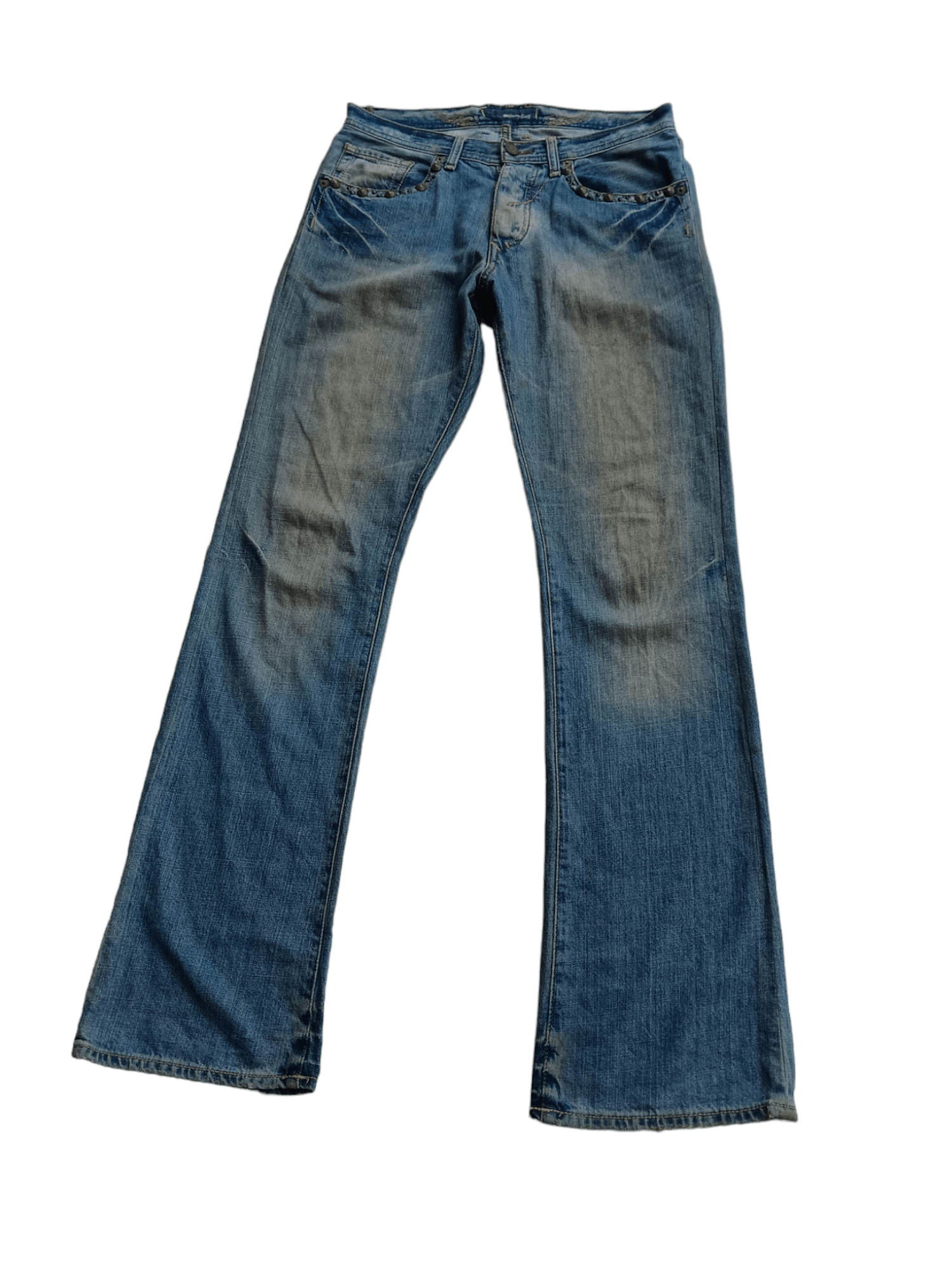 Japanese Brand J&COMPANY CROSS PATCH EMBROIDERY DENIM BOOTCUT Size US 33 - 6 Thumbnail