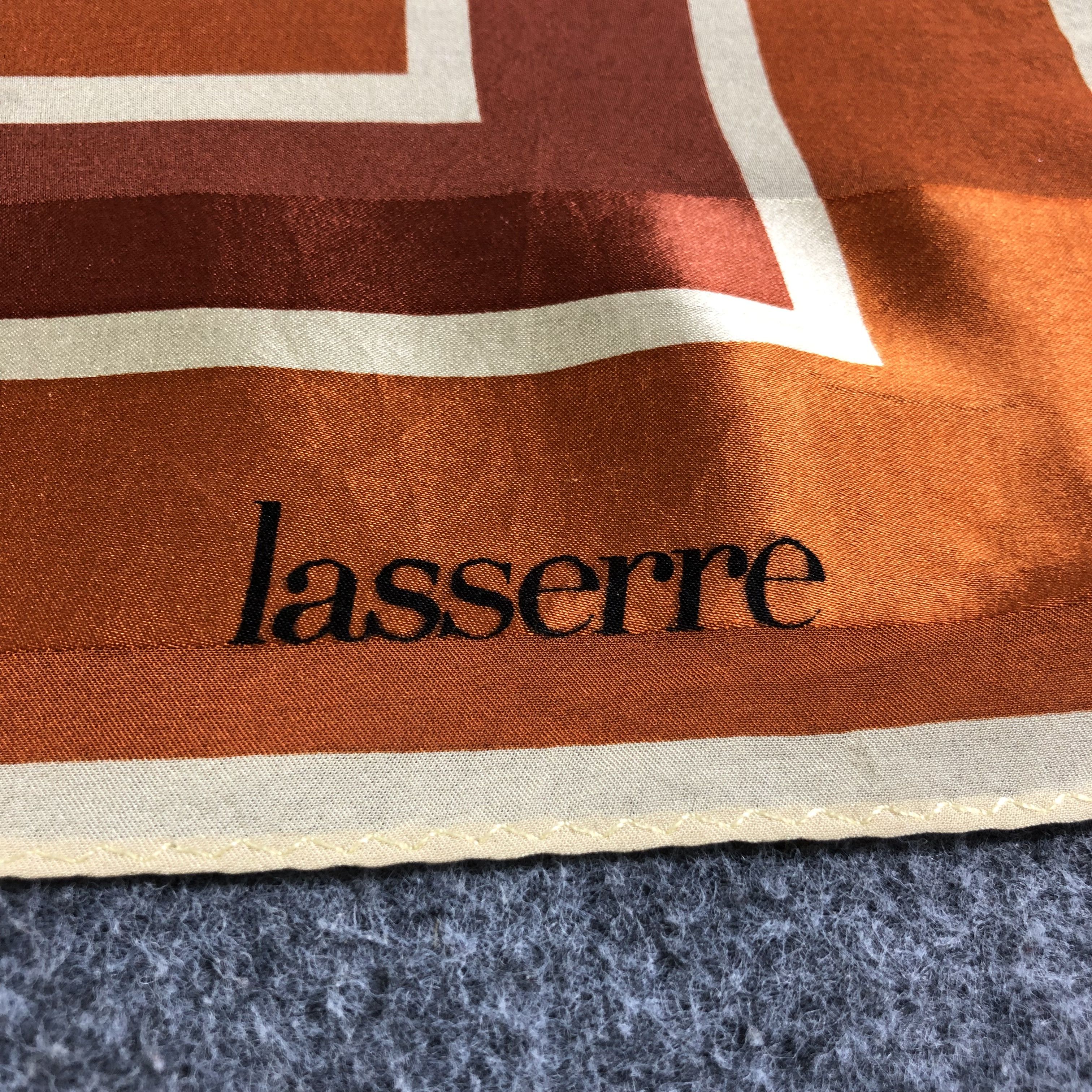 Japanese Brand Lasserre Slit Thread Silk Scarf M848 Size ONE SIZE - 3 Thumbnail