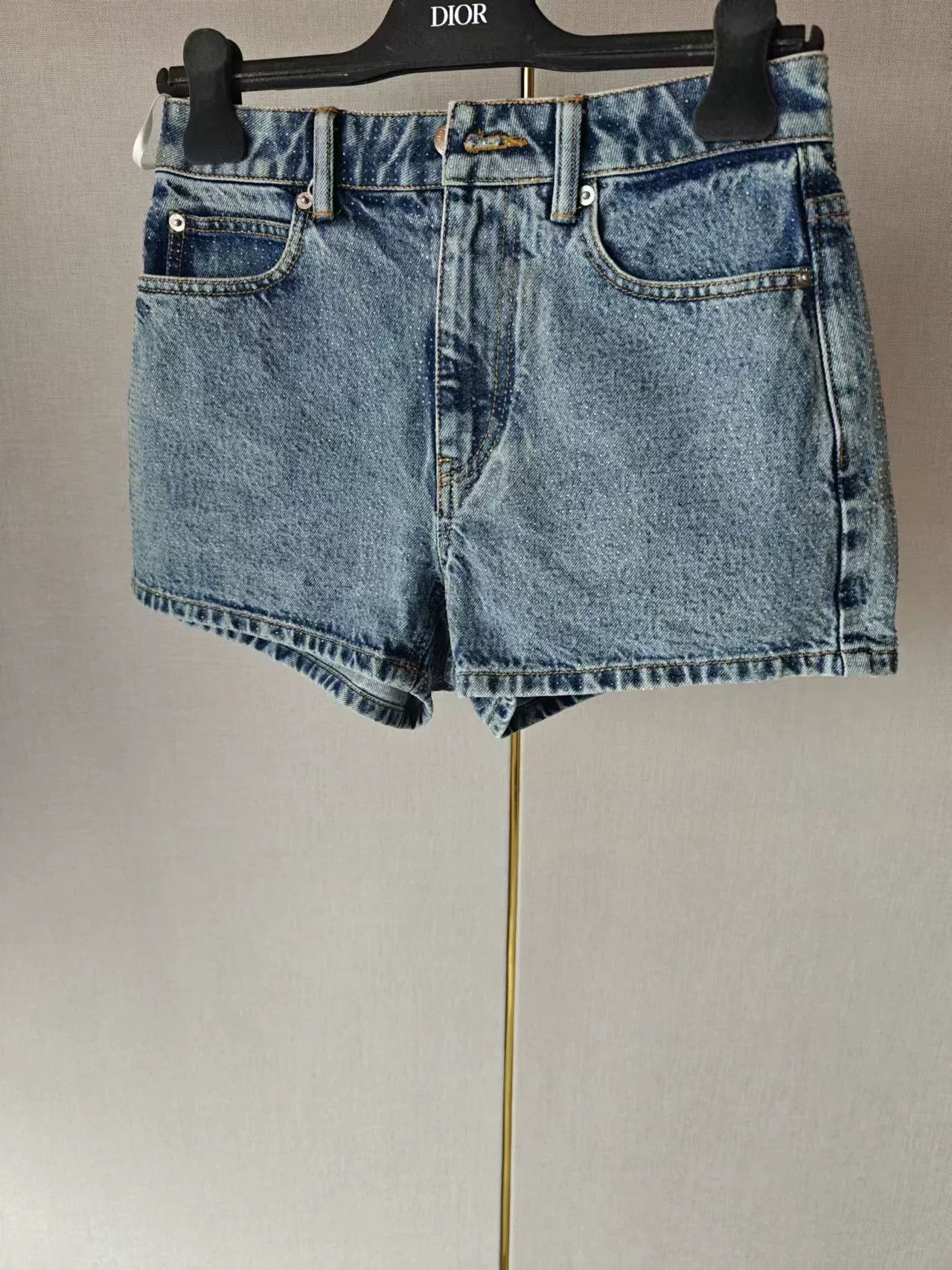 King Alexander Wang New Rhinestone Shorts Size 32" / US 10 / IT 46 - 1 Thumbnail
