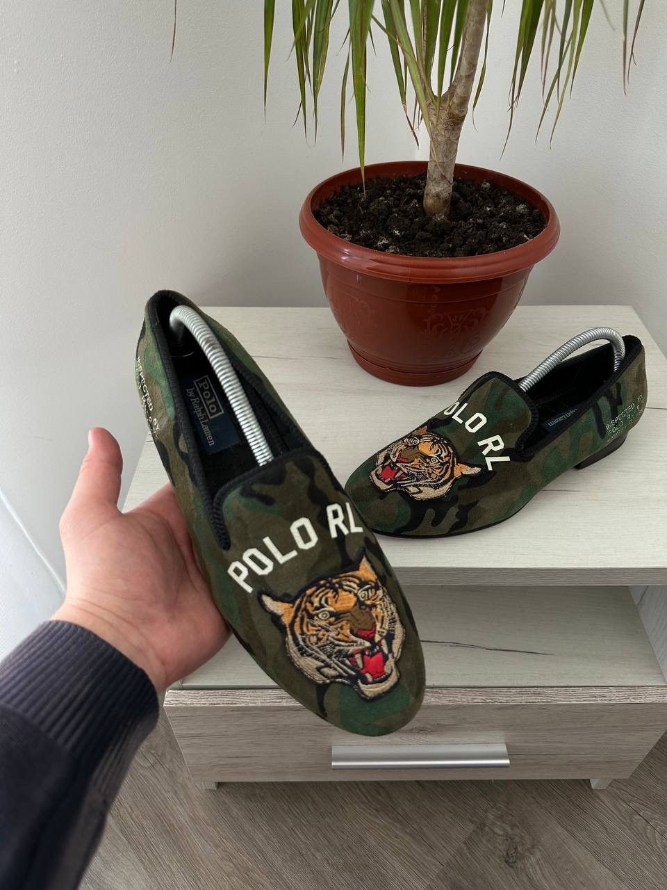 Polo Ralph Lauren × Vintage Vintage Polo Ralph Lauren Green Camo Tiger Shoes Size US 9 / EU 42 - 7 Thumbnail
